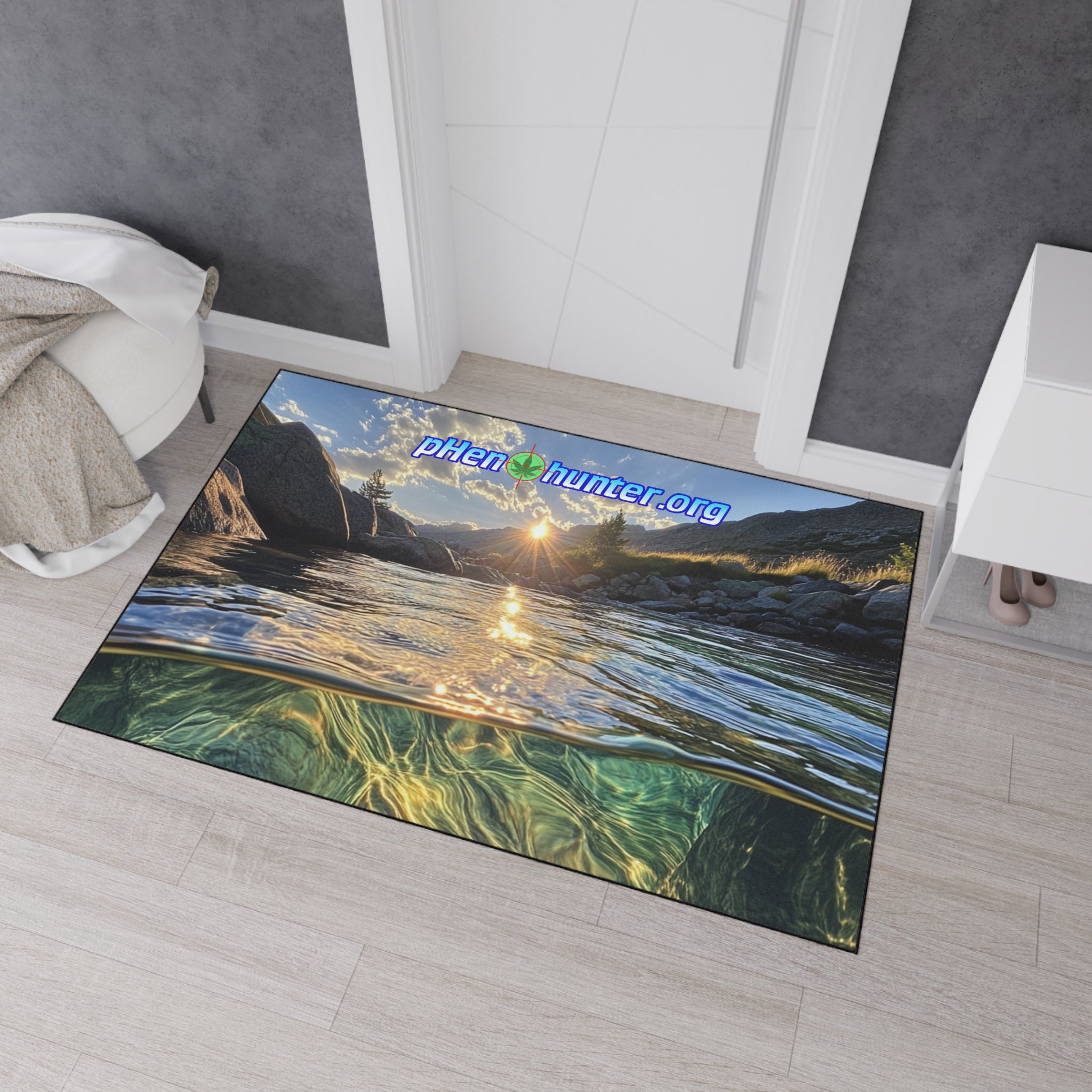 ph Scenic River Sunset - Duty Floor Mat