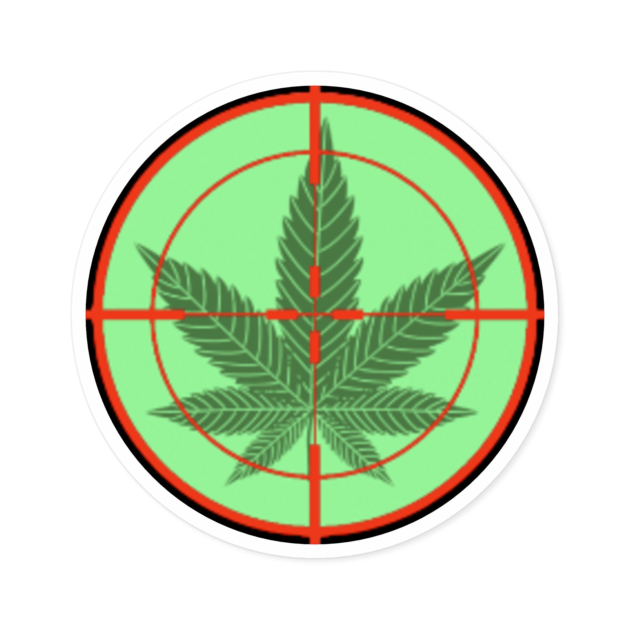 Round pH OG Crosshairs Sticker