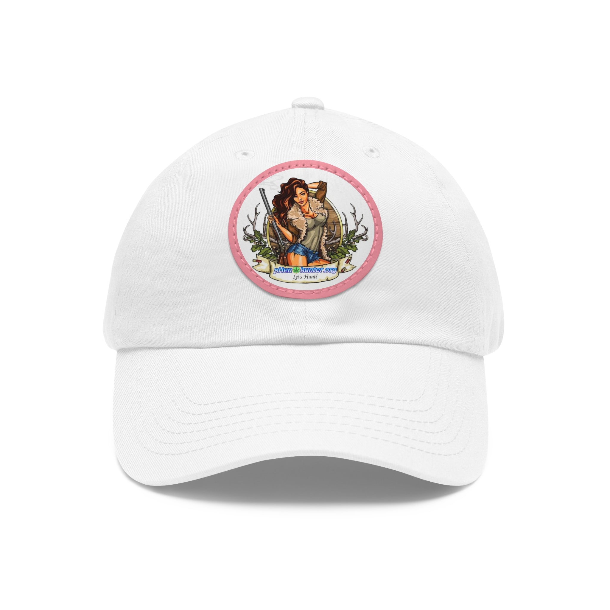 pH Let's Hunt hat with Leather Patch (Round)
