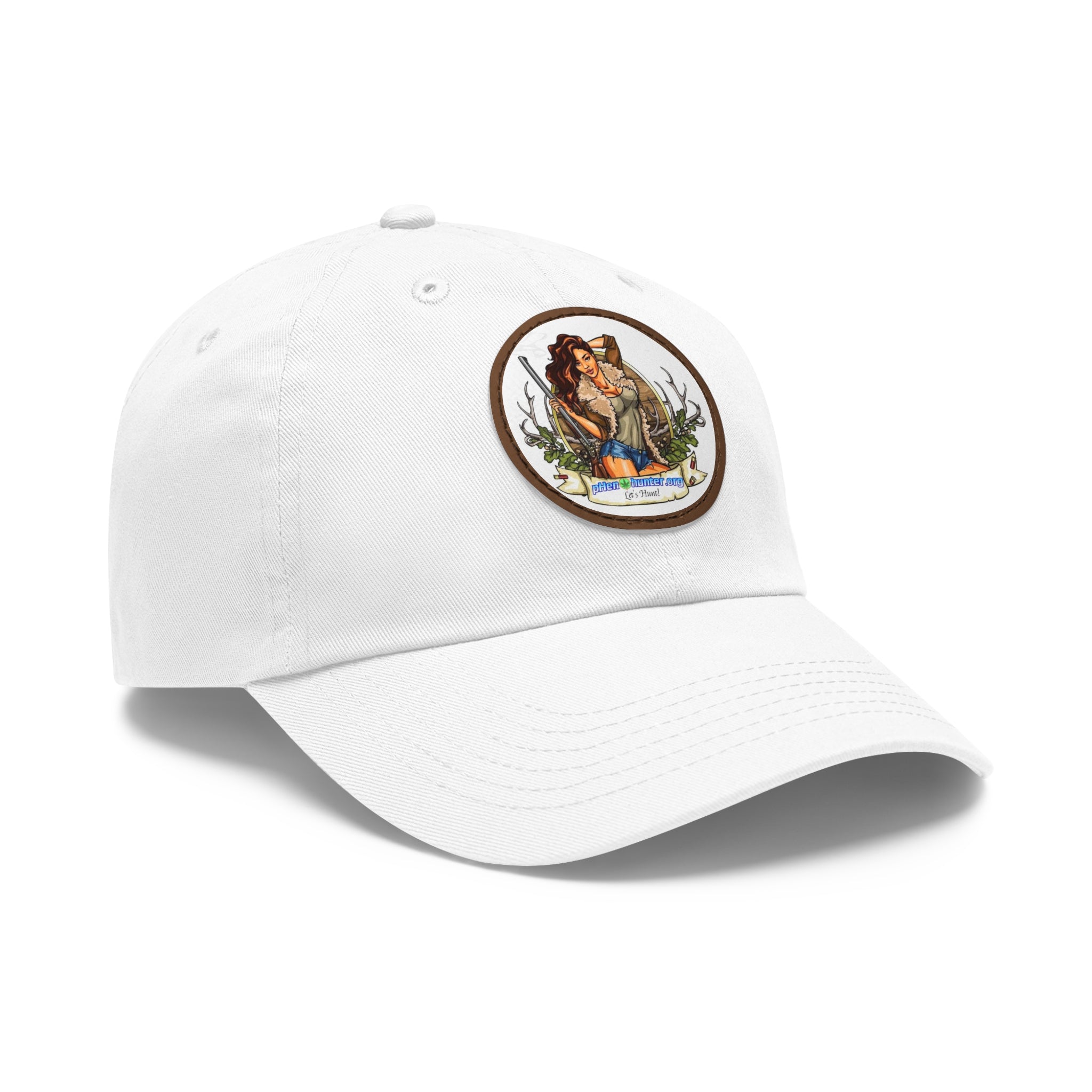 pH Let's Hunt hat with Leather Patch (Round)