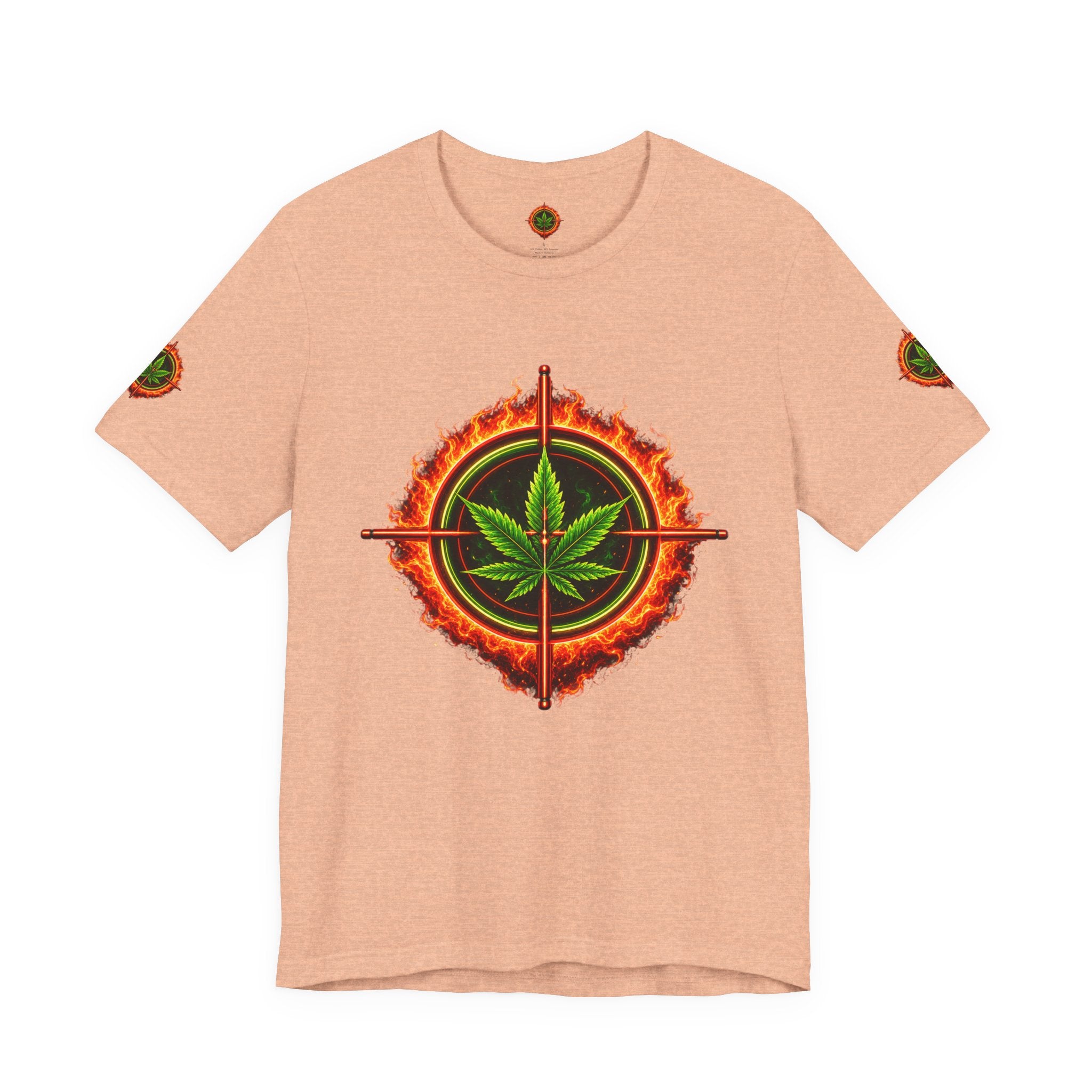 pH "Fire!"  Short Sleeve Tee - Sleeve Logo