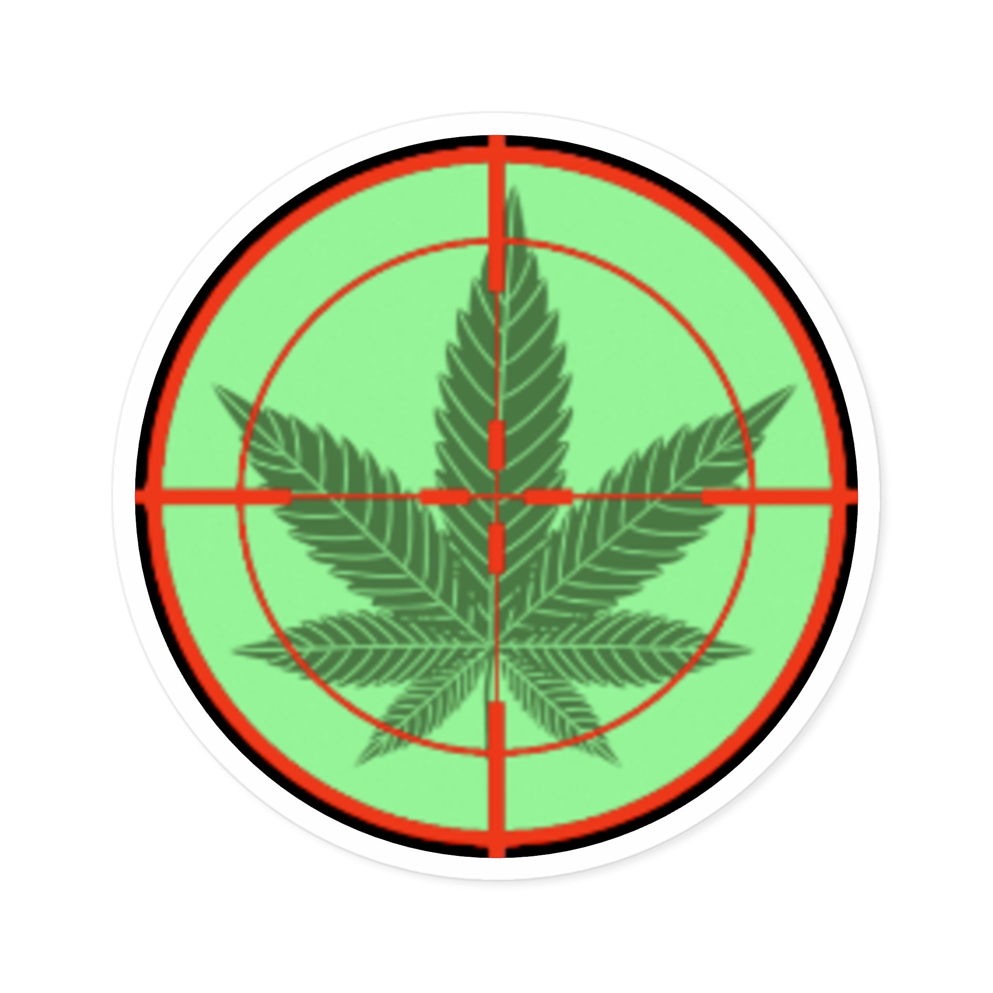 Round pH OG Crosshairs Sticker