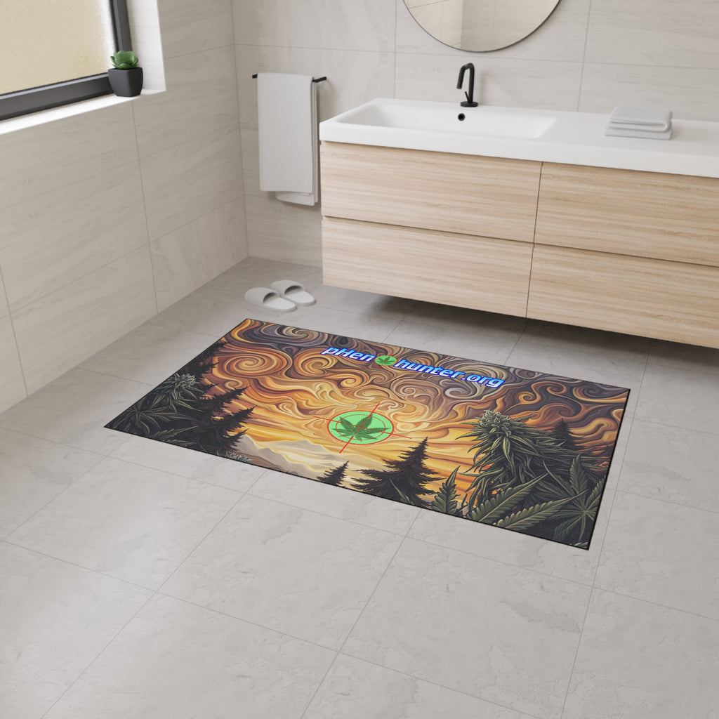 pH Psychedelic Sunset Heavy-Duty Floor Mat