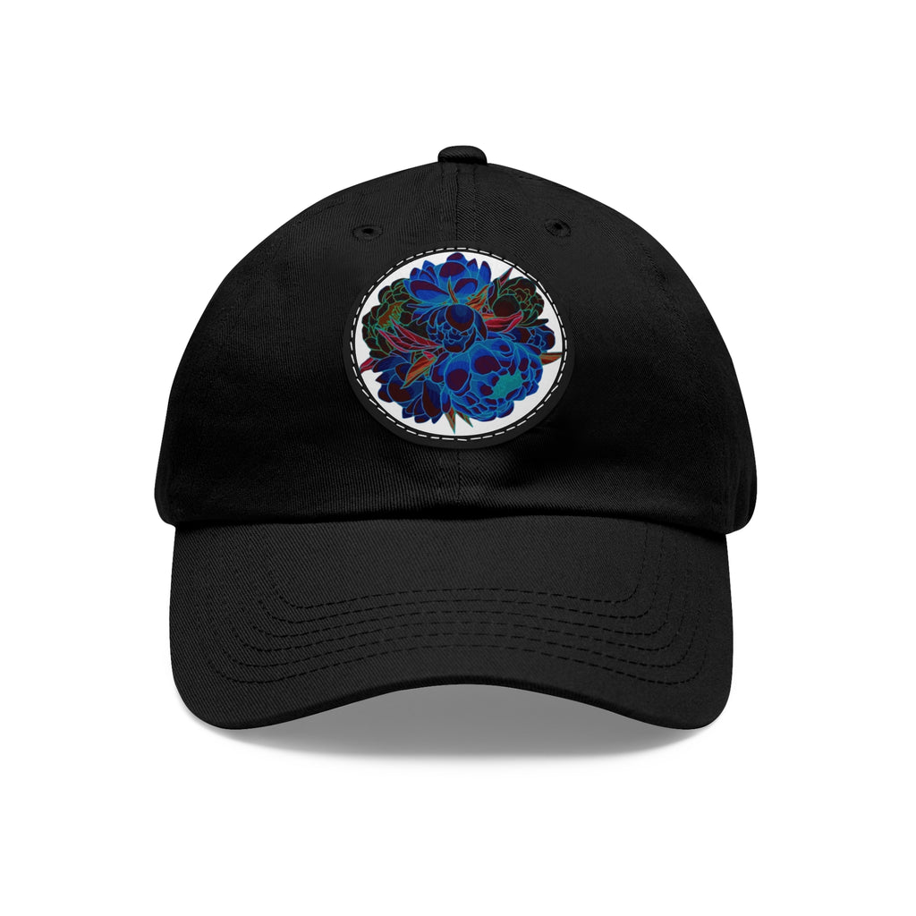 We love flowers hat with Leather Patch (Round)