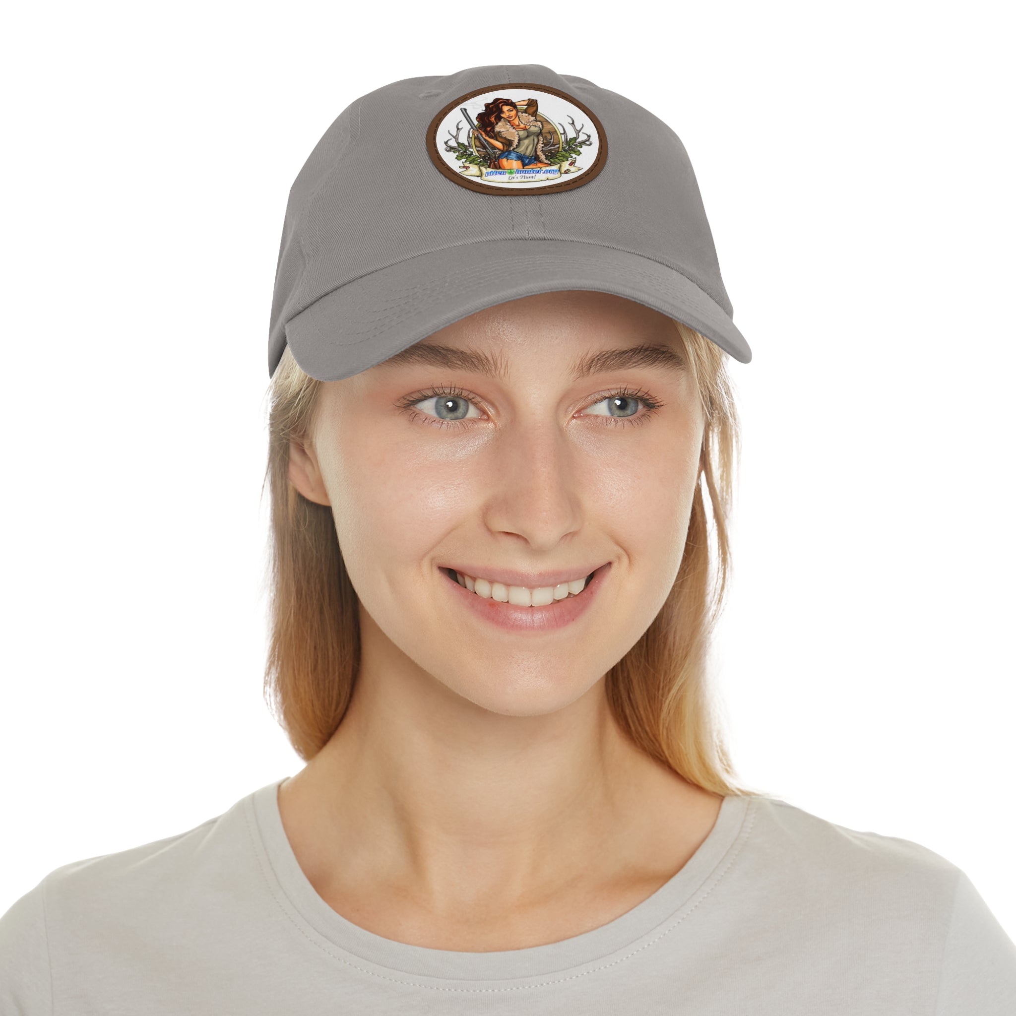 pH Let's Hunt hat with Leather Patch (Round)