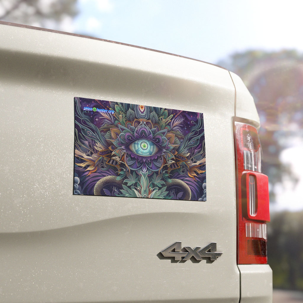 pH Mystic Third Eye Mandala Car Magnet