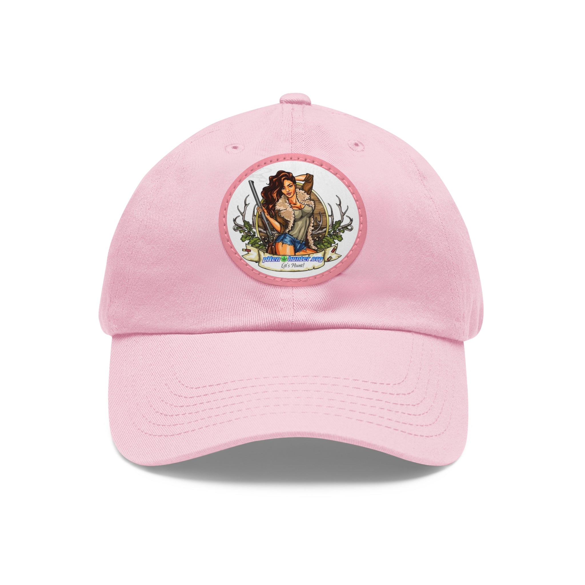pH Let's Hunt hat with Leather Patch (Round)