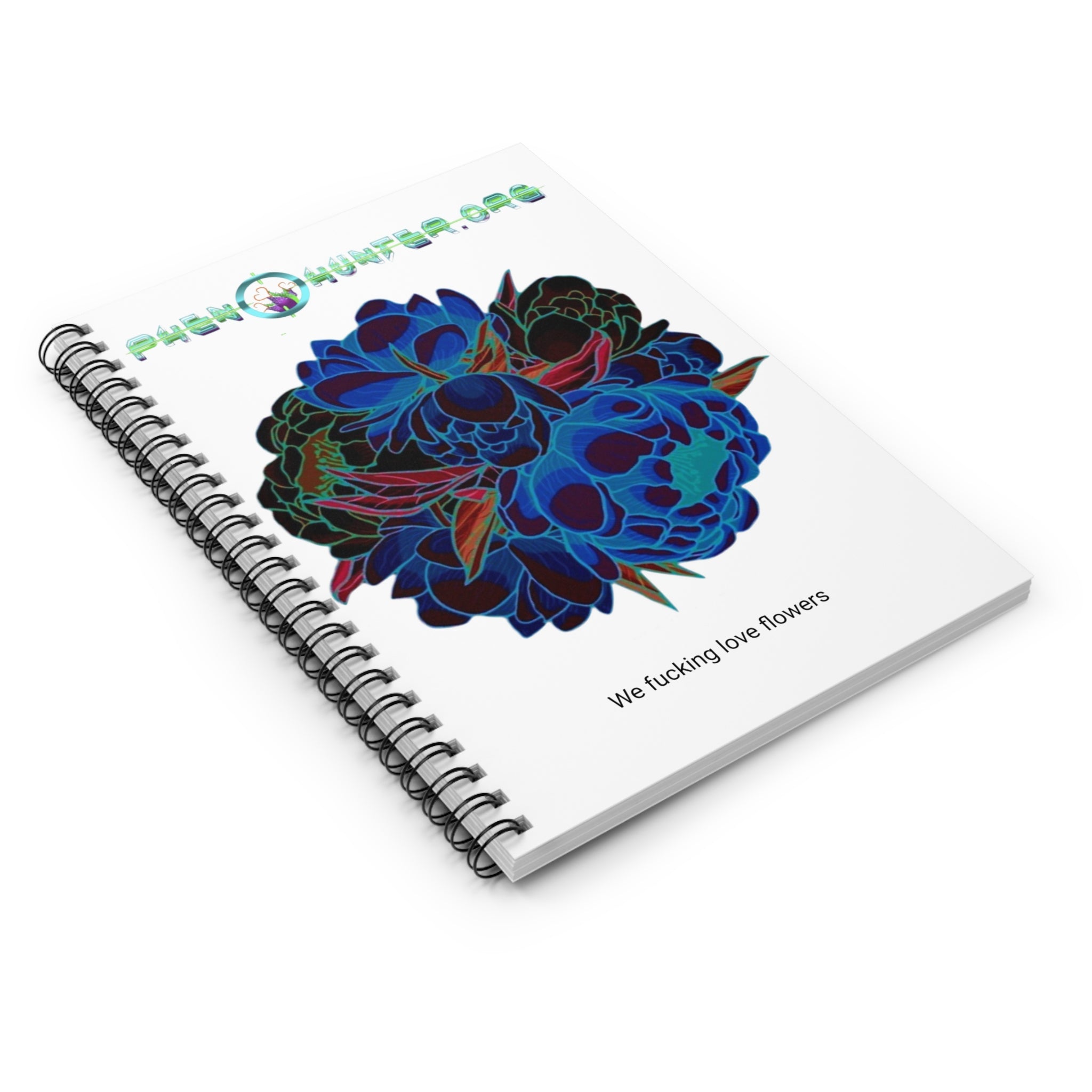pHenohunter Spiral Notebook White - Ruled Line