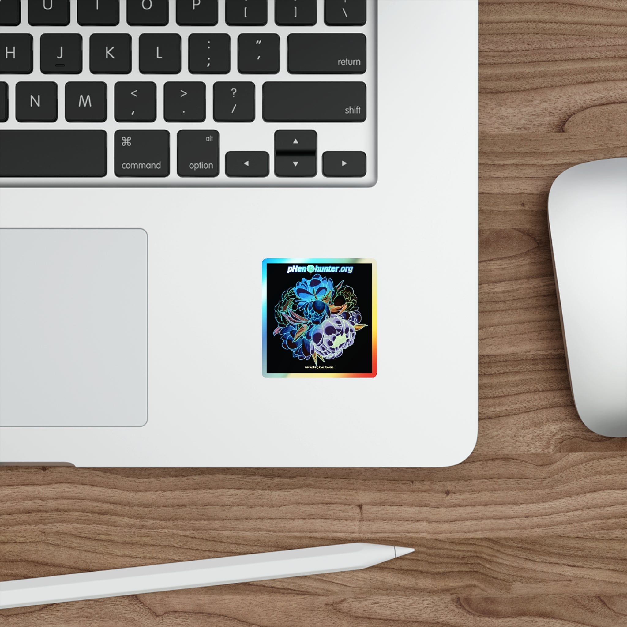 pH Holographic Stickers "We Love Flowers!"