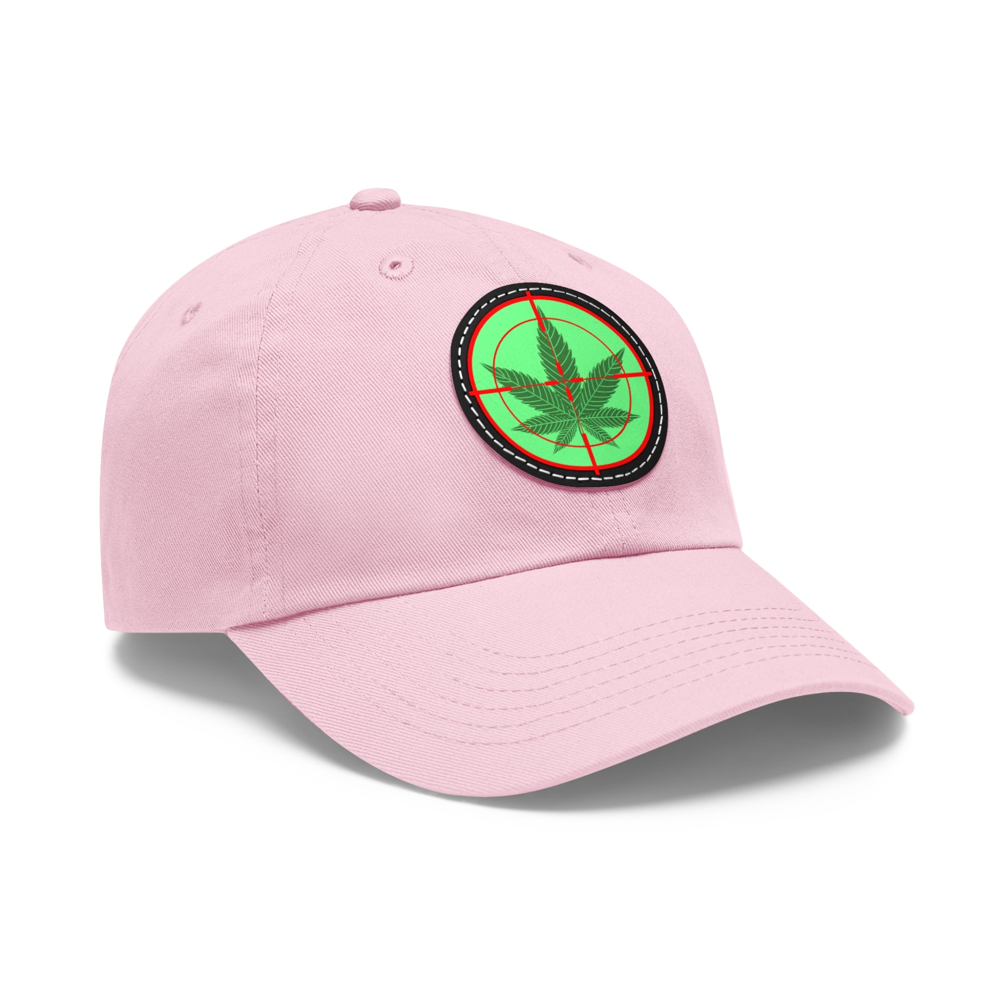 pH cross-hair hat with Leather Patch (Round)