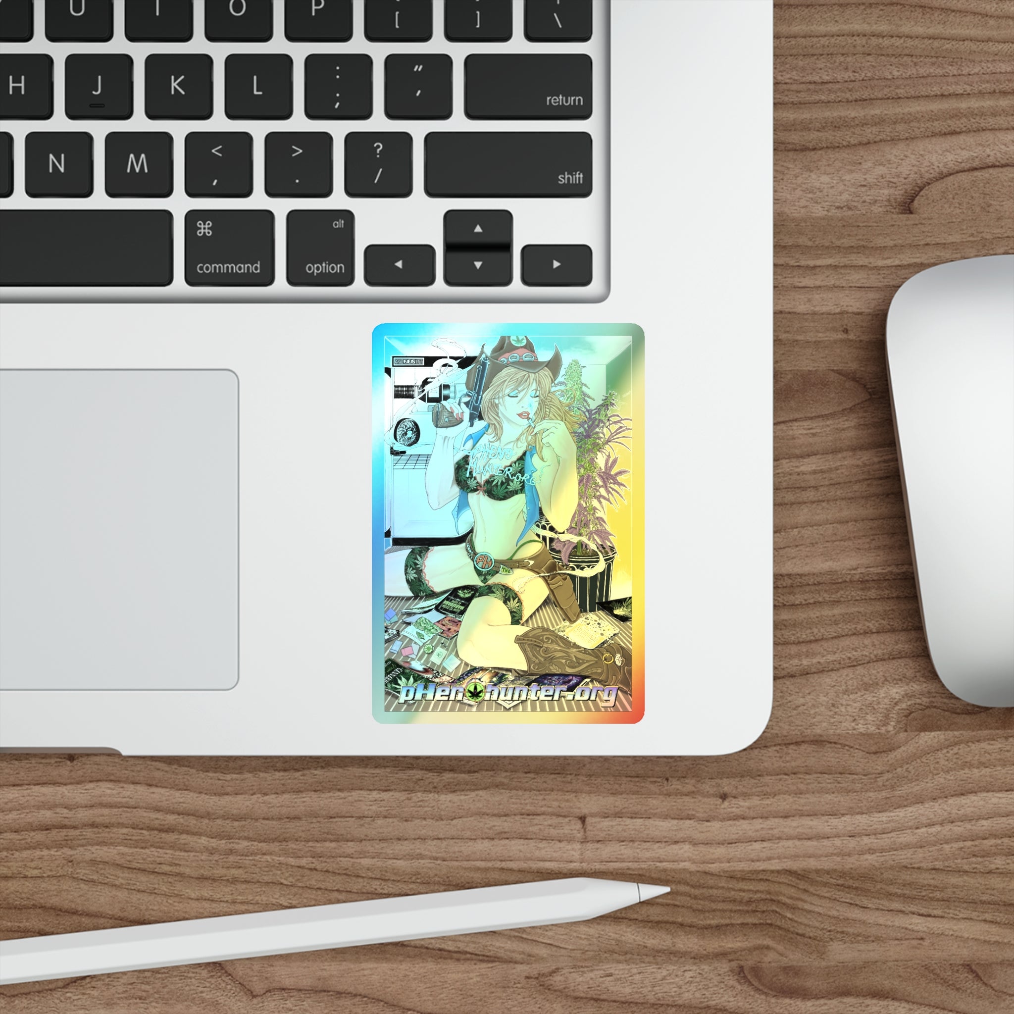 pH Art Holographic Die-cut Stickers "2022 Art Contest Winner"