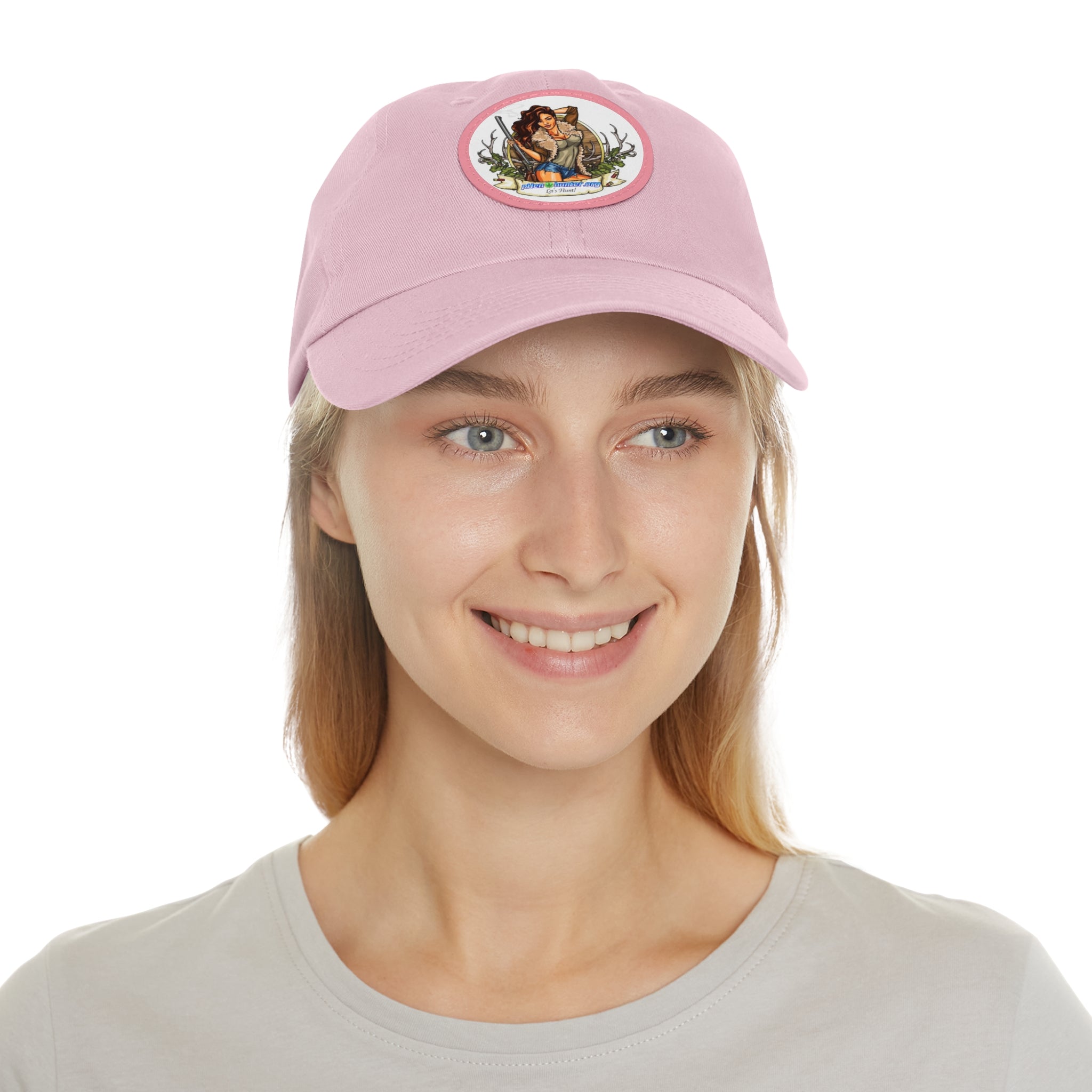 pH Let's Hunt hat with Leather Patch (Round)