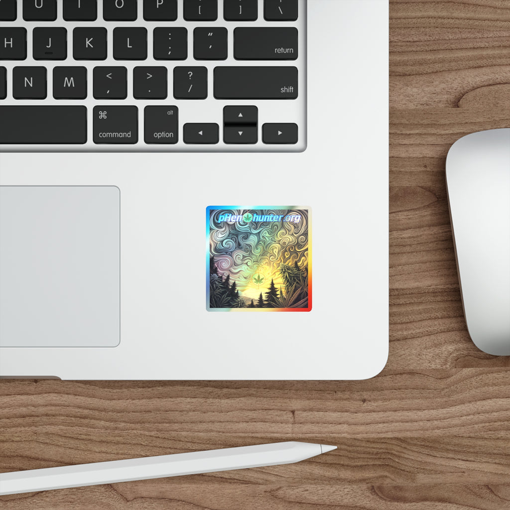 pH Die-Cut Sticker — Psychedelic Sunset