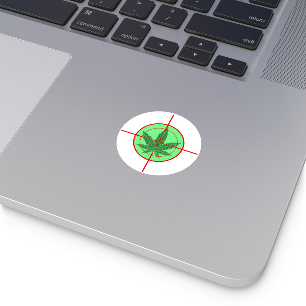 Round  pH Crosshairs Vinyl Stickers