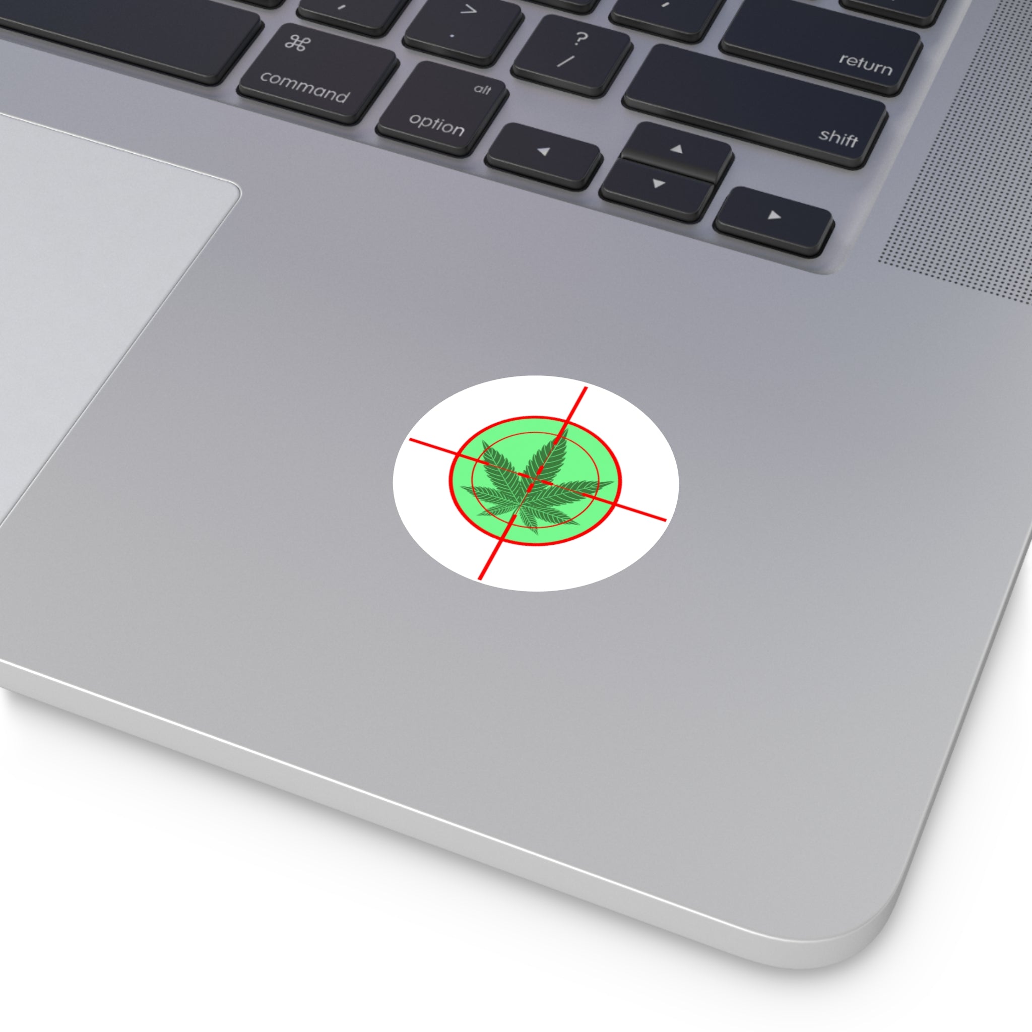 Round  pH Crosshairs Vinyl Stickers