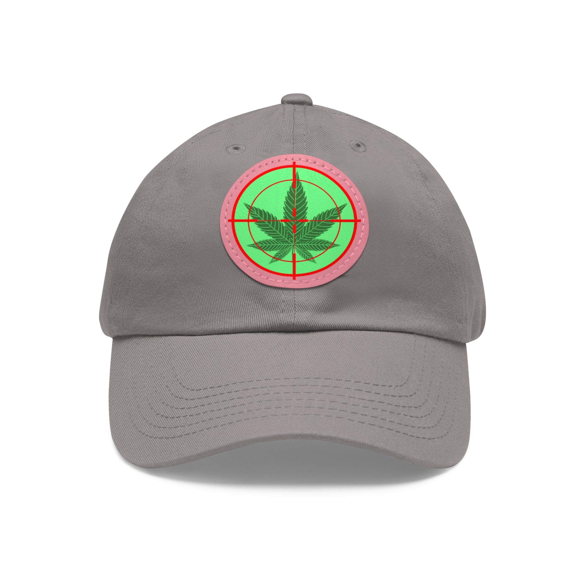 pH cross-hair hat with Leather Patch (Round)