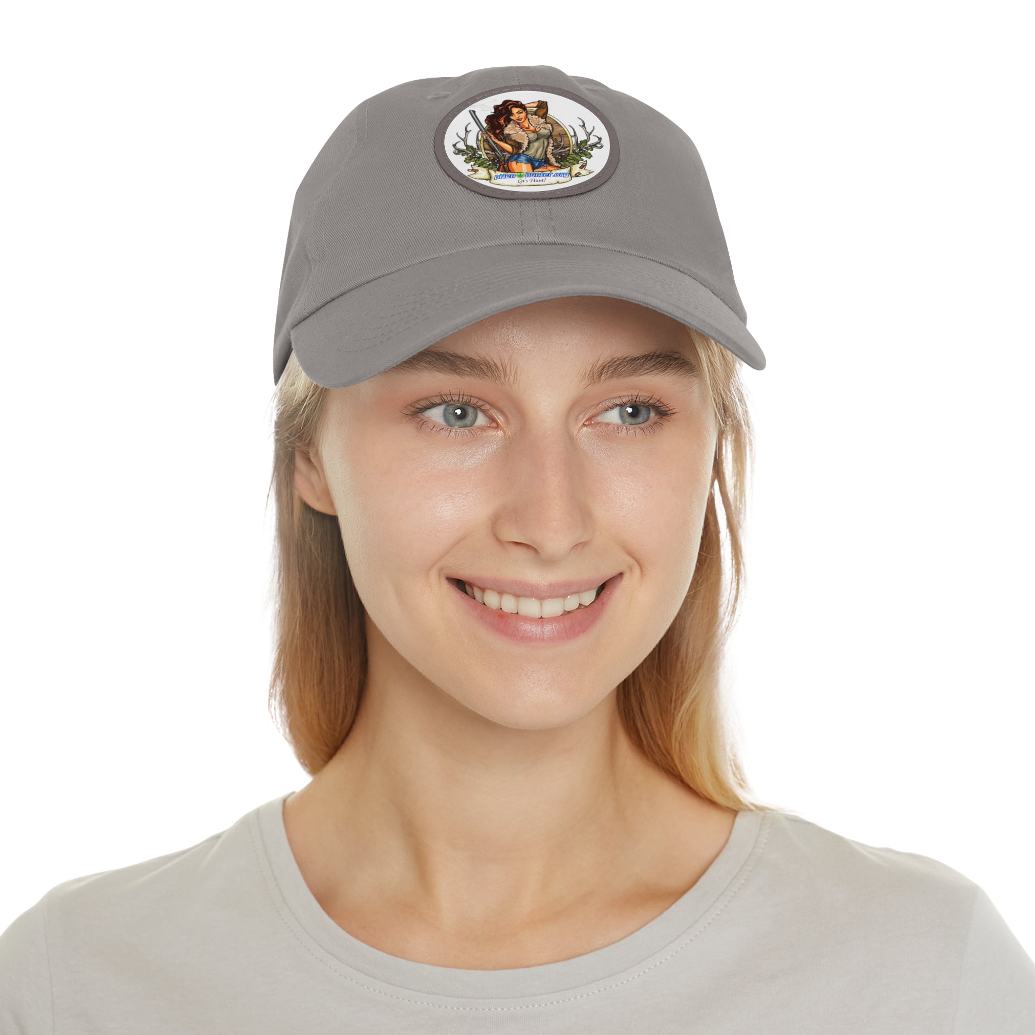 pH Let's Hunt hat with Leather Patch (Round)