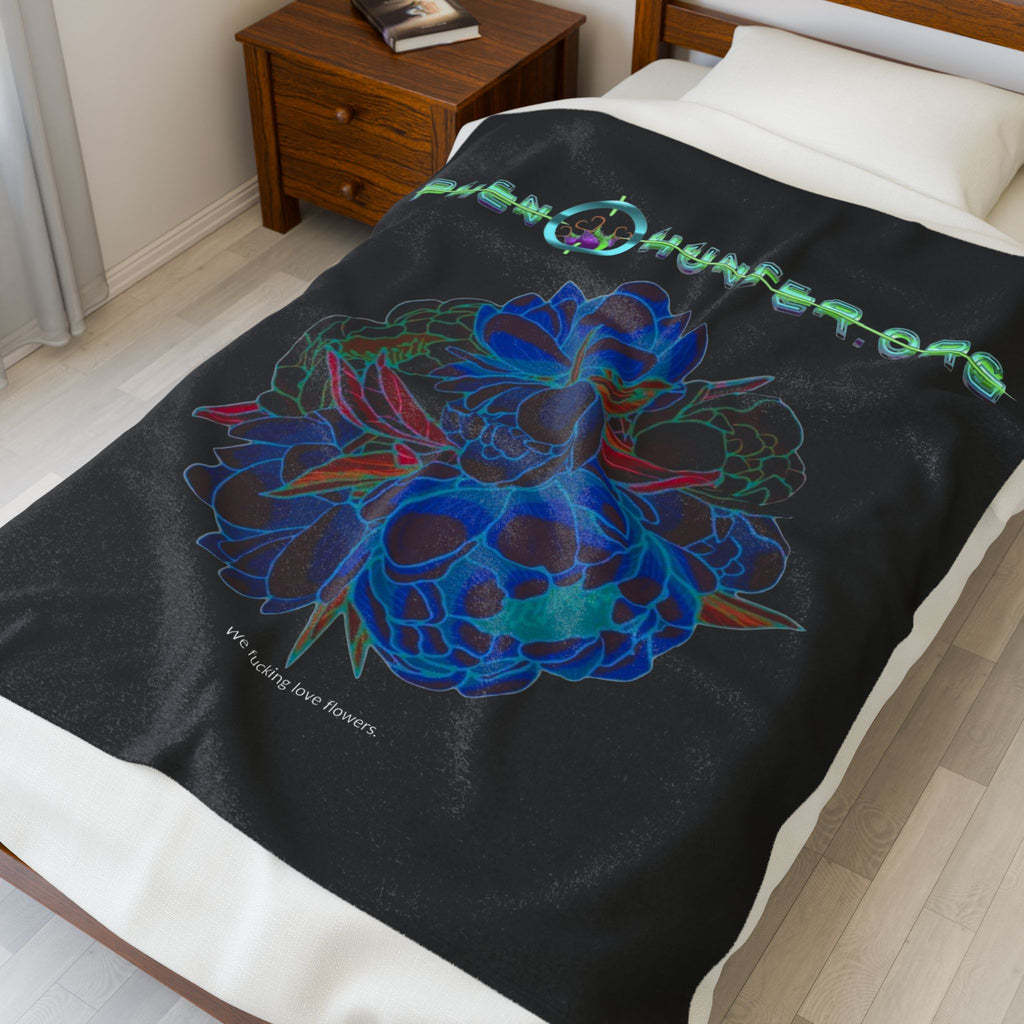 pH We Love Flowers Plush Blanket