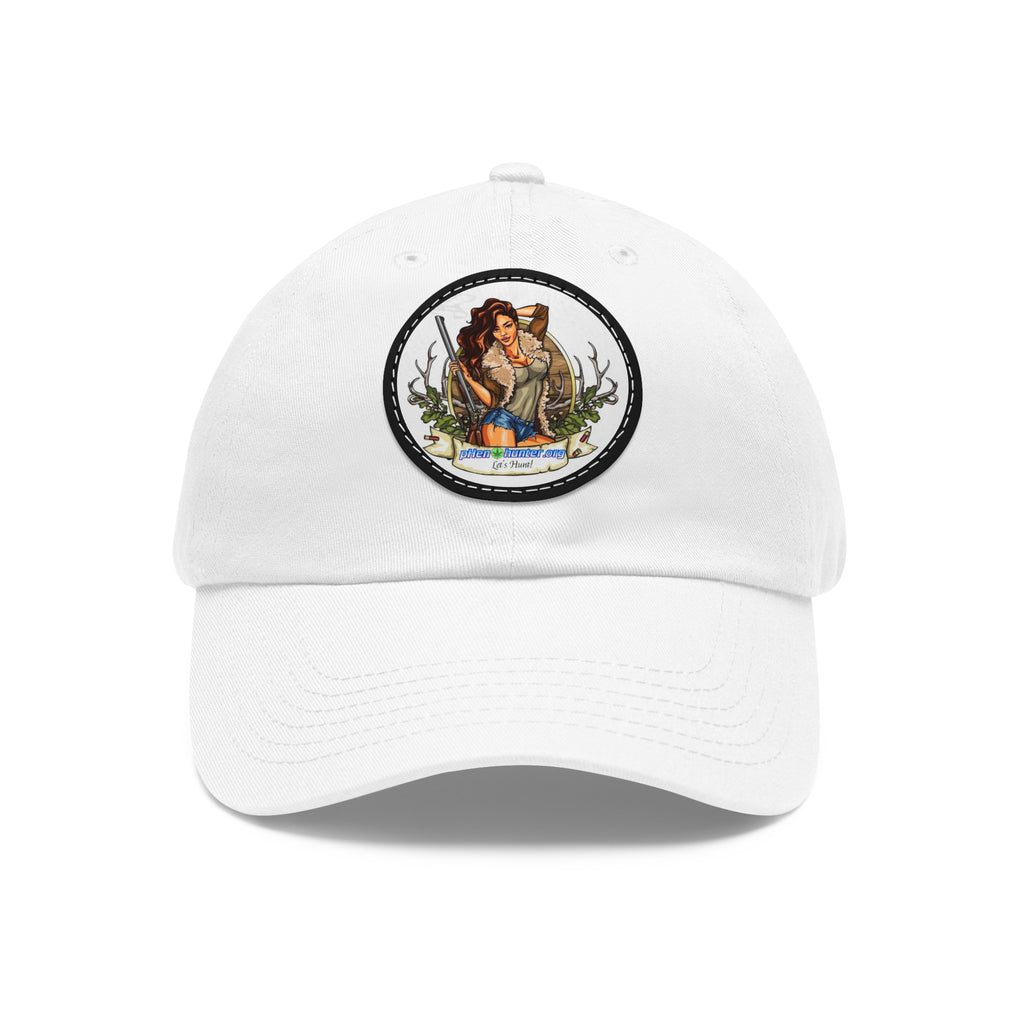 pH Let's Hunt hat with Leather Patch (Round)