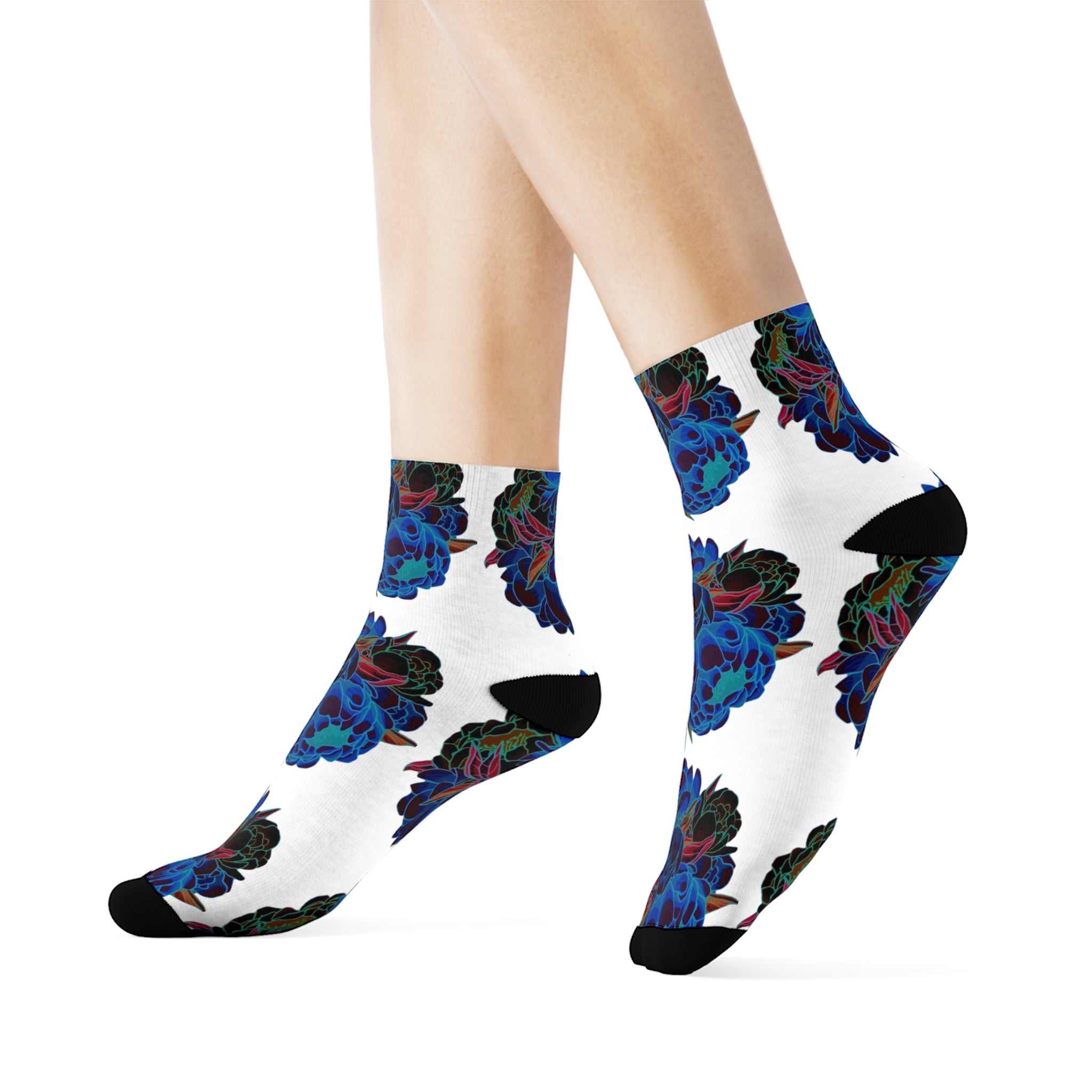 pH We Love Flowers Crew Socks