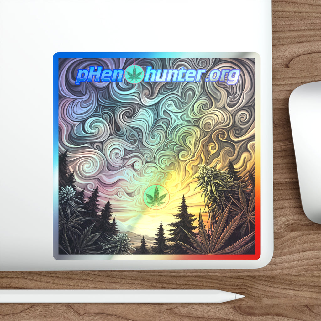pH Die-Cut Sticker — Psychedelic Sunset