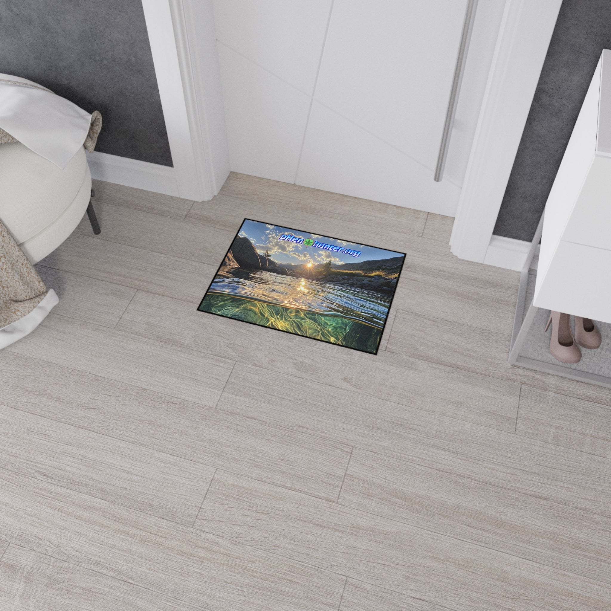 ph Scenic River Sunset - Duty Floor Mat