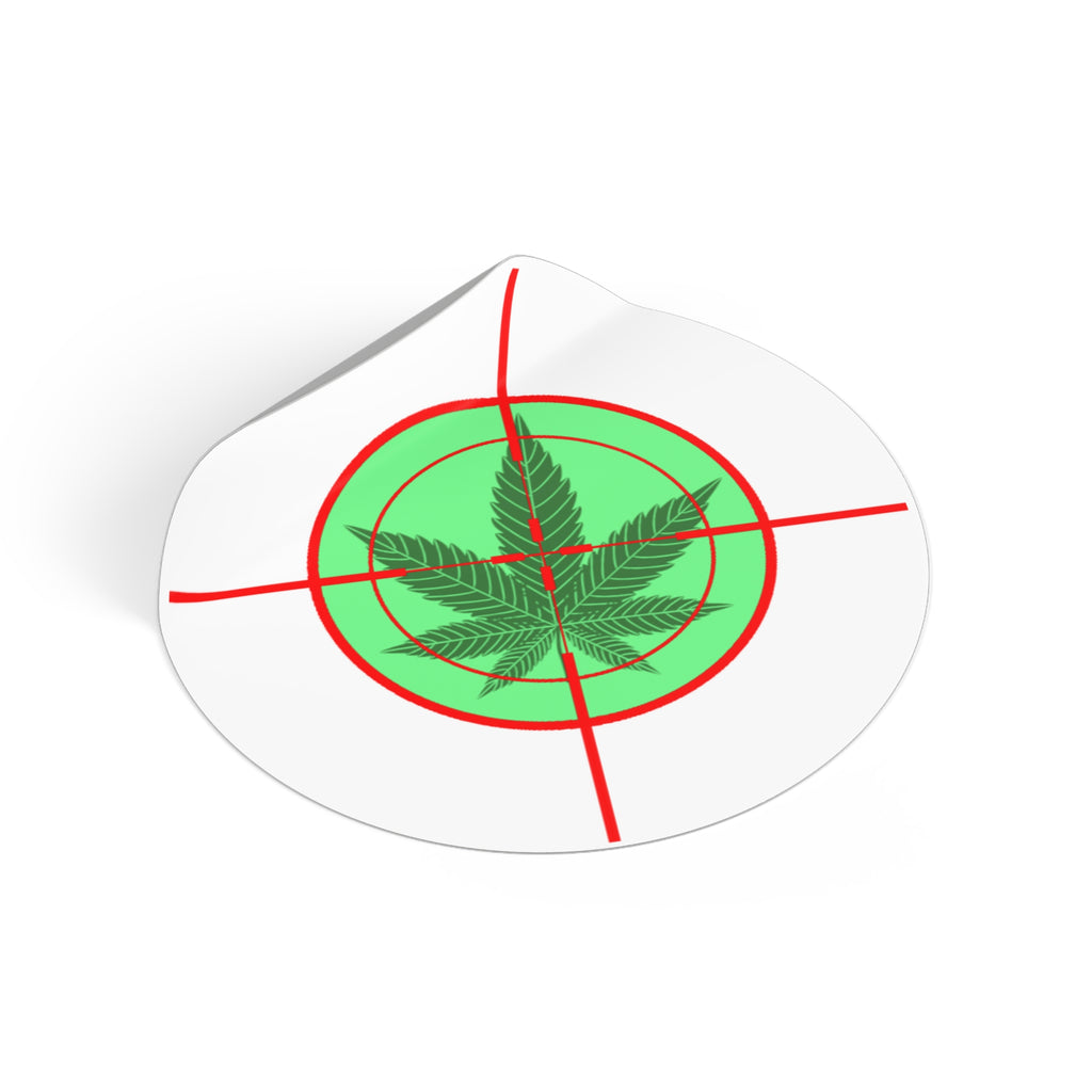 Round  pH Crosshairs Vinyl Stickers