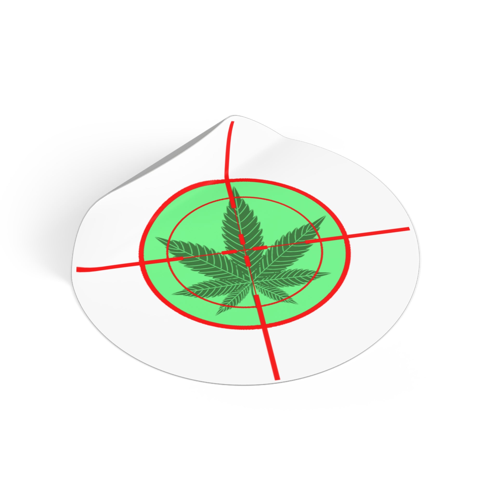 Round  pH Crosshairs Vinyl Stickers