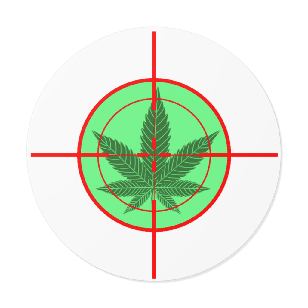 Round  pH Crosshairs Vinyl Stickers
