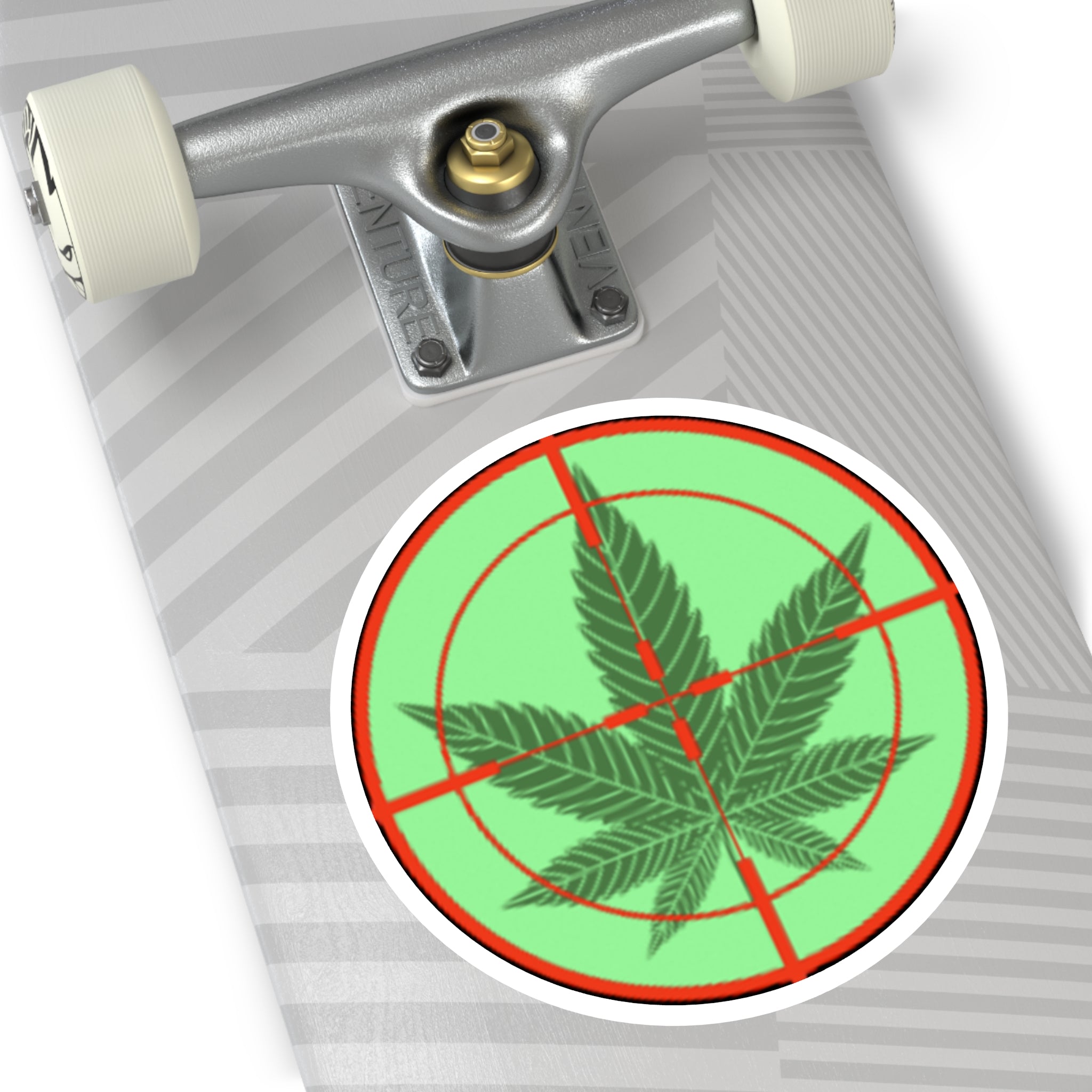 Round pH OG Crosshairs Sticker
