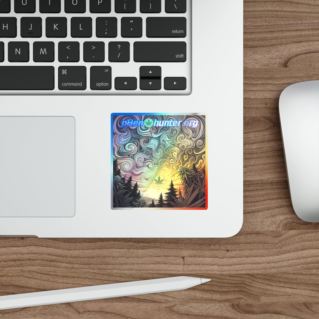 pH Die-Cut Sticker — Psychedelic Sunset