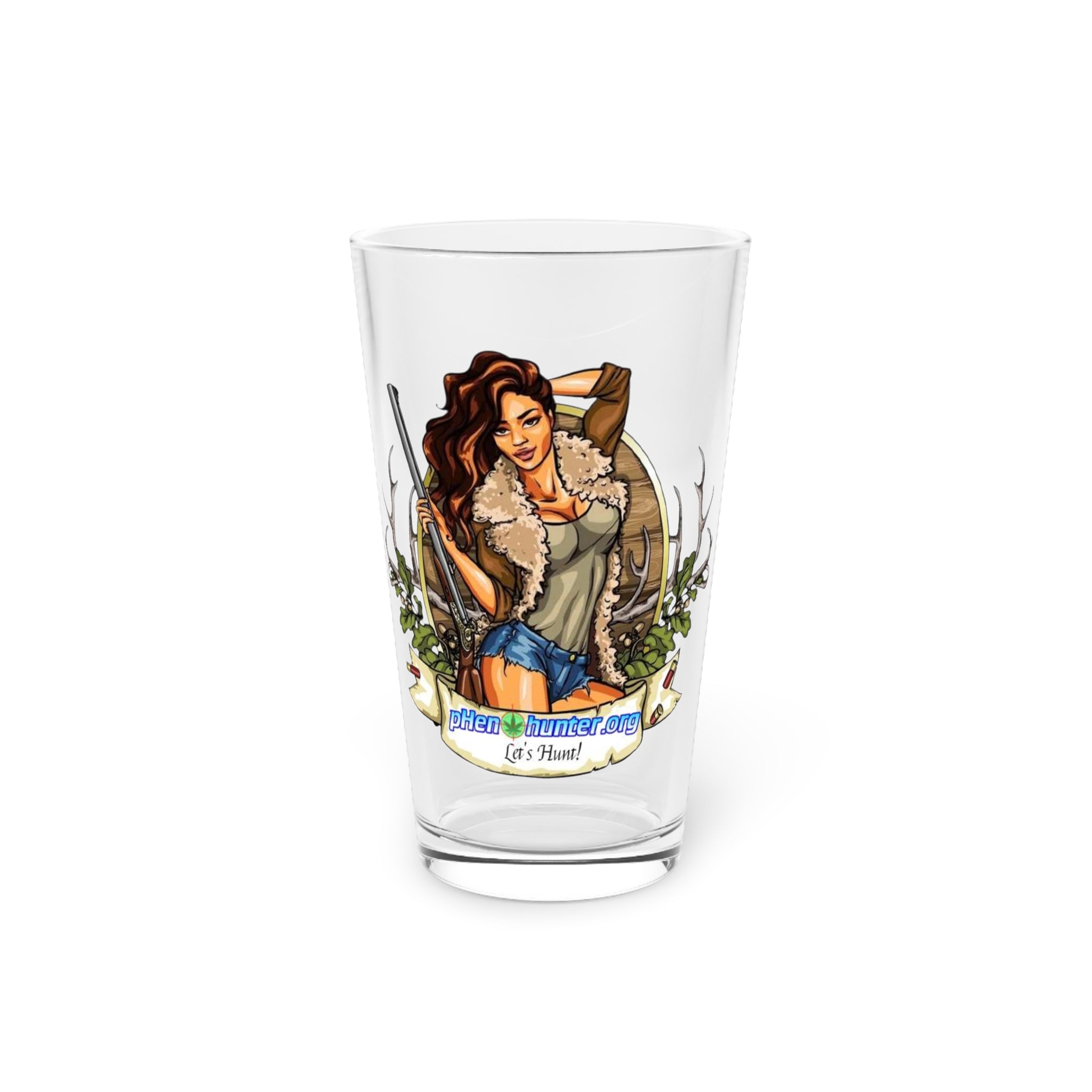 pH Let's Hunt Pint Glass, 16oz