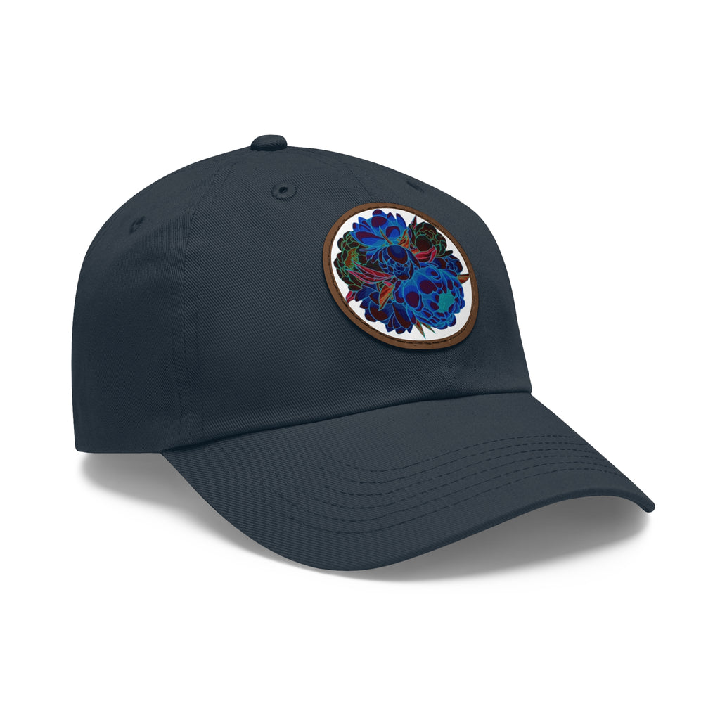 We love flowers hat with Leather Patch (Round)