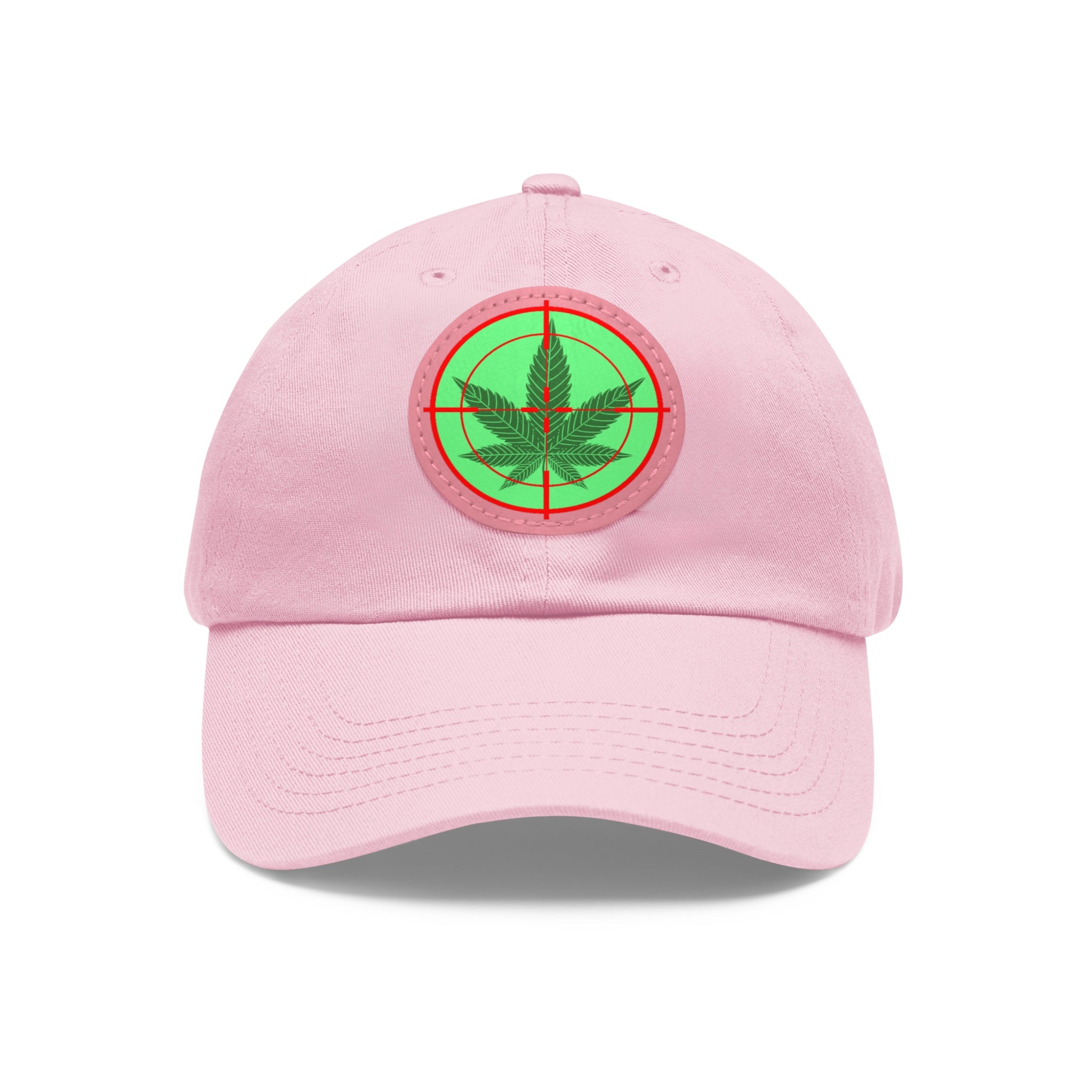 pH cross-hair hat with Leather Patch (Round)