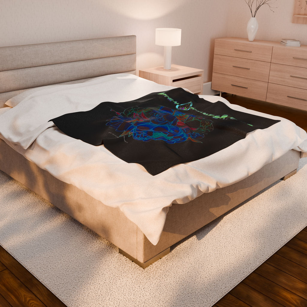 pH We Love Flowers Plush Blanket