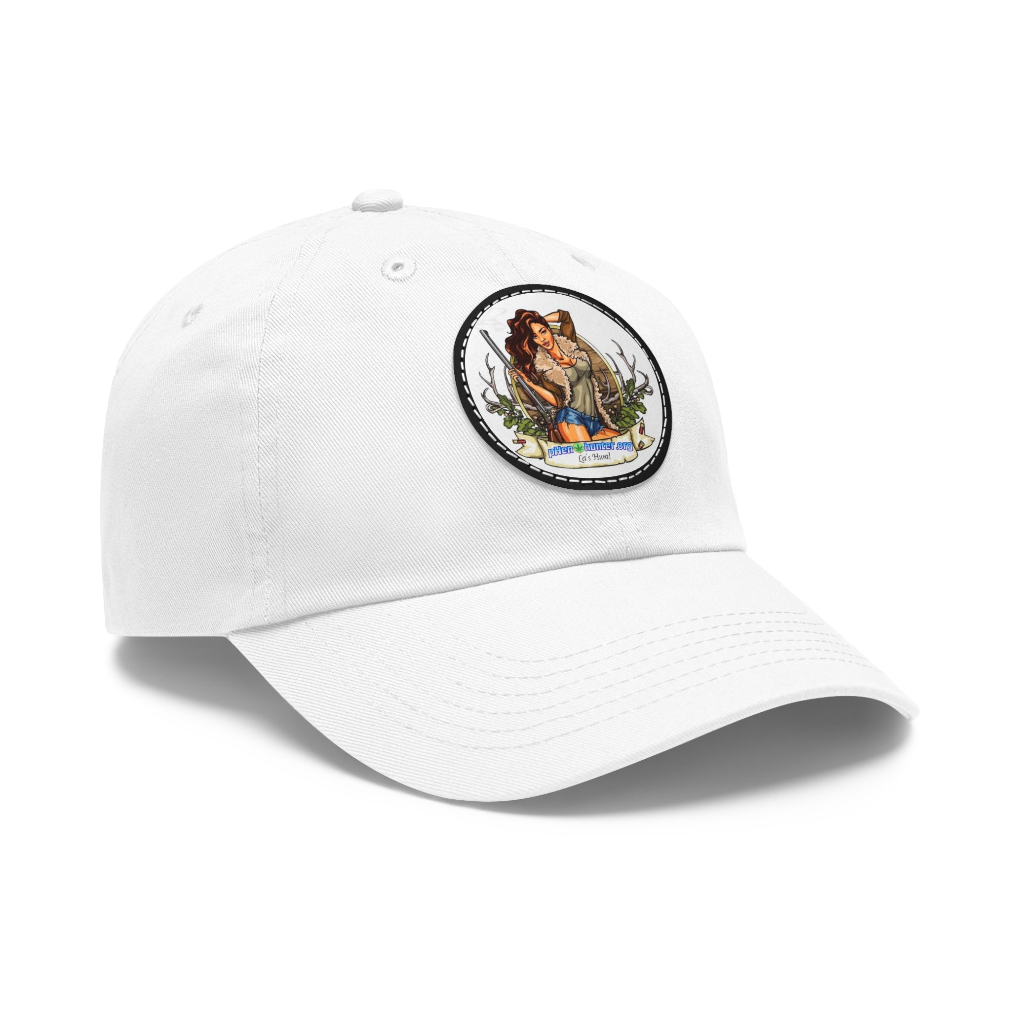 pH Let's Hunt hat with Leather Patch (Round)