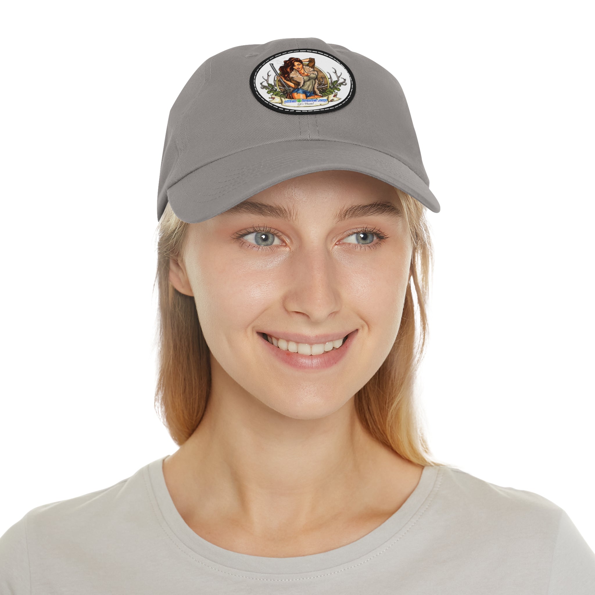 pH Let's Hunt hat with Leather Patch (Round)