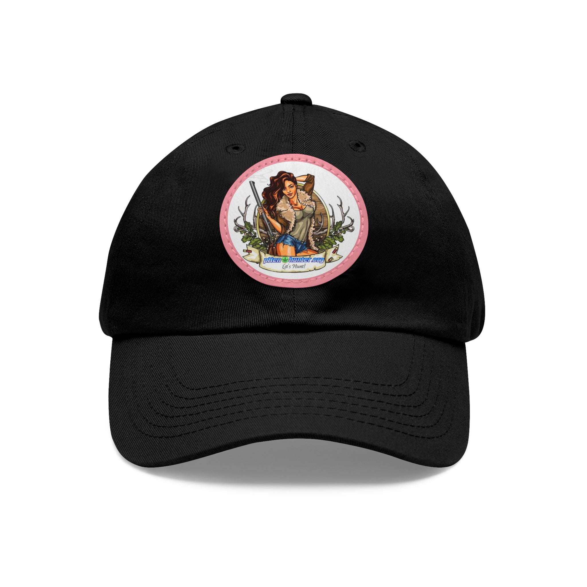 pH Let's Hunt hat with Leather Patch (Round)