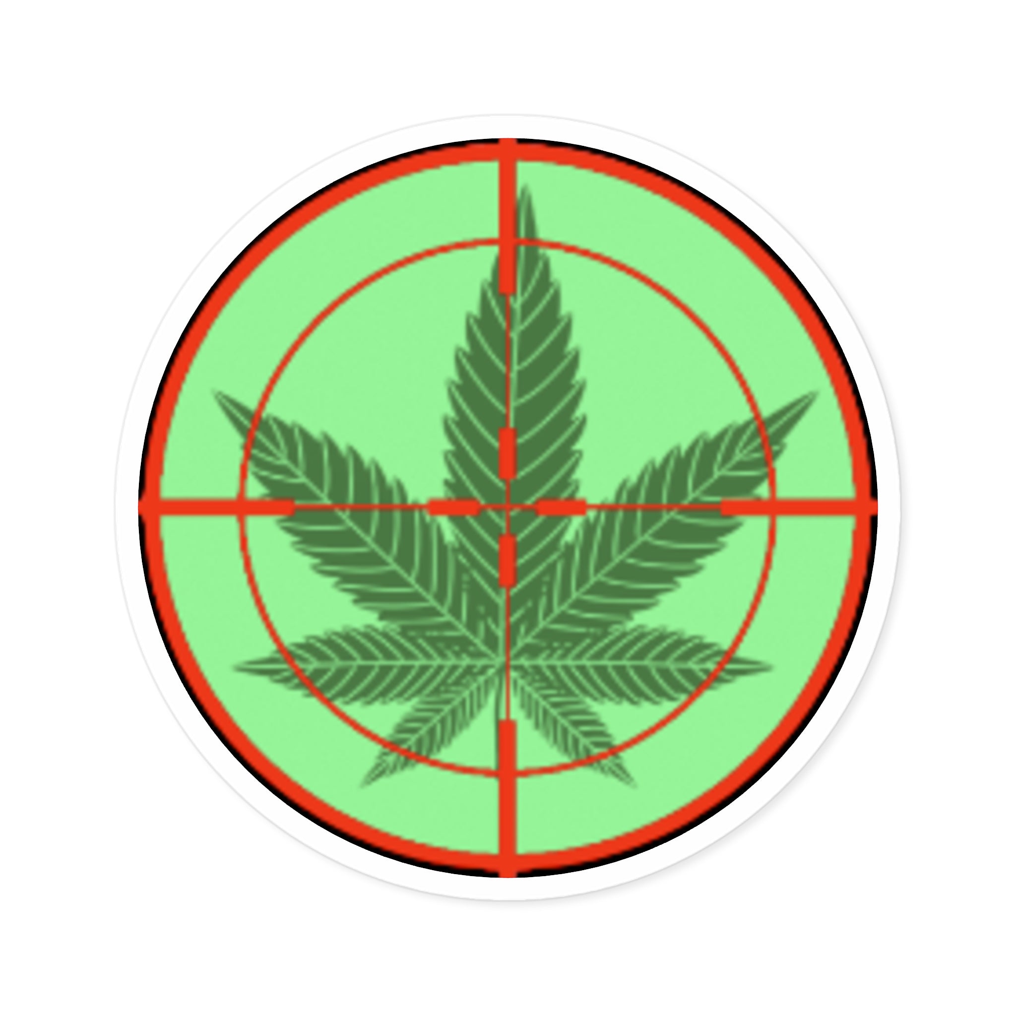 Round pH OG Crosshairs Sticker