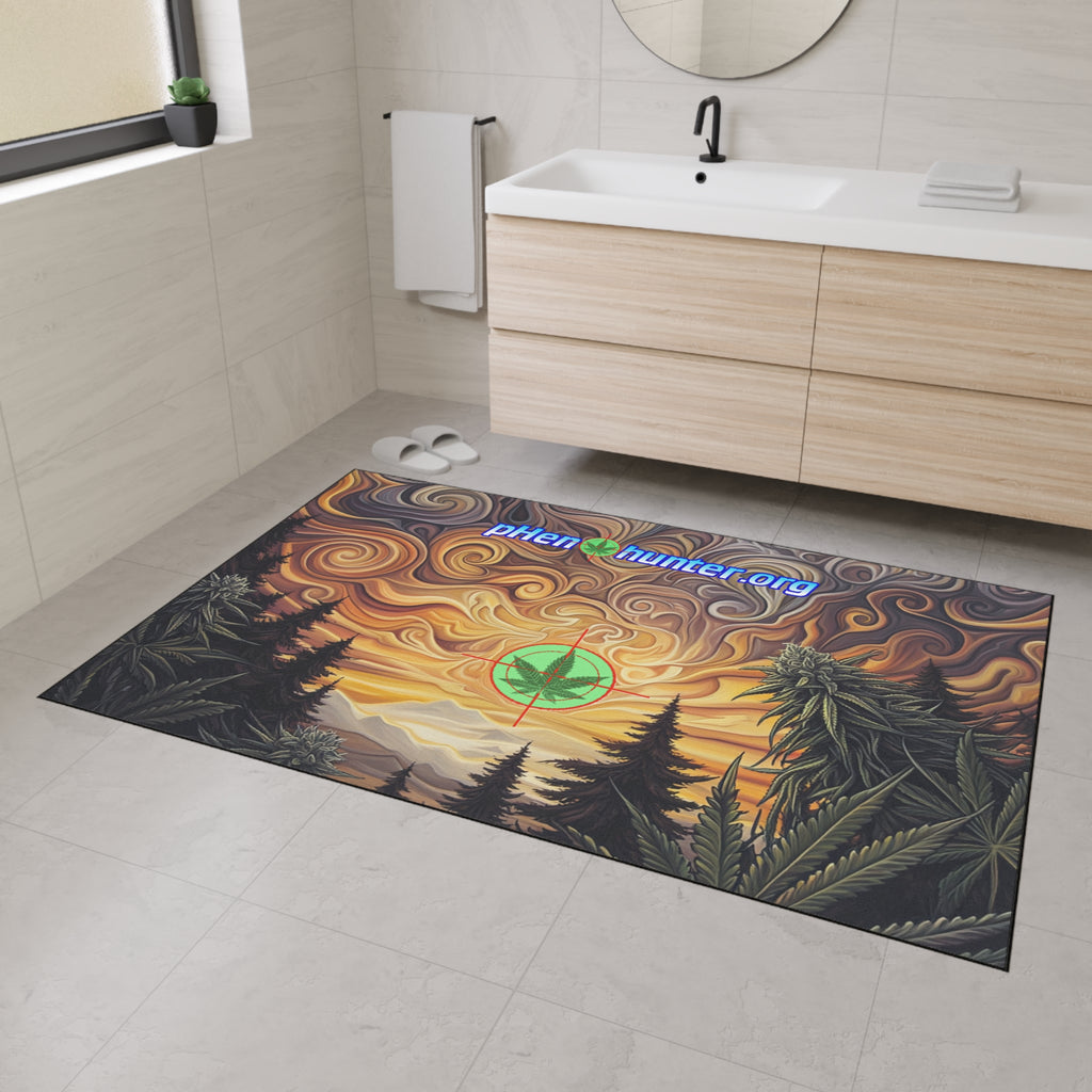 pH Psychedelic Sunset Heavy-Duty Floor Mat