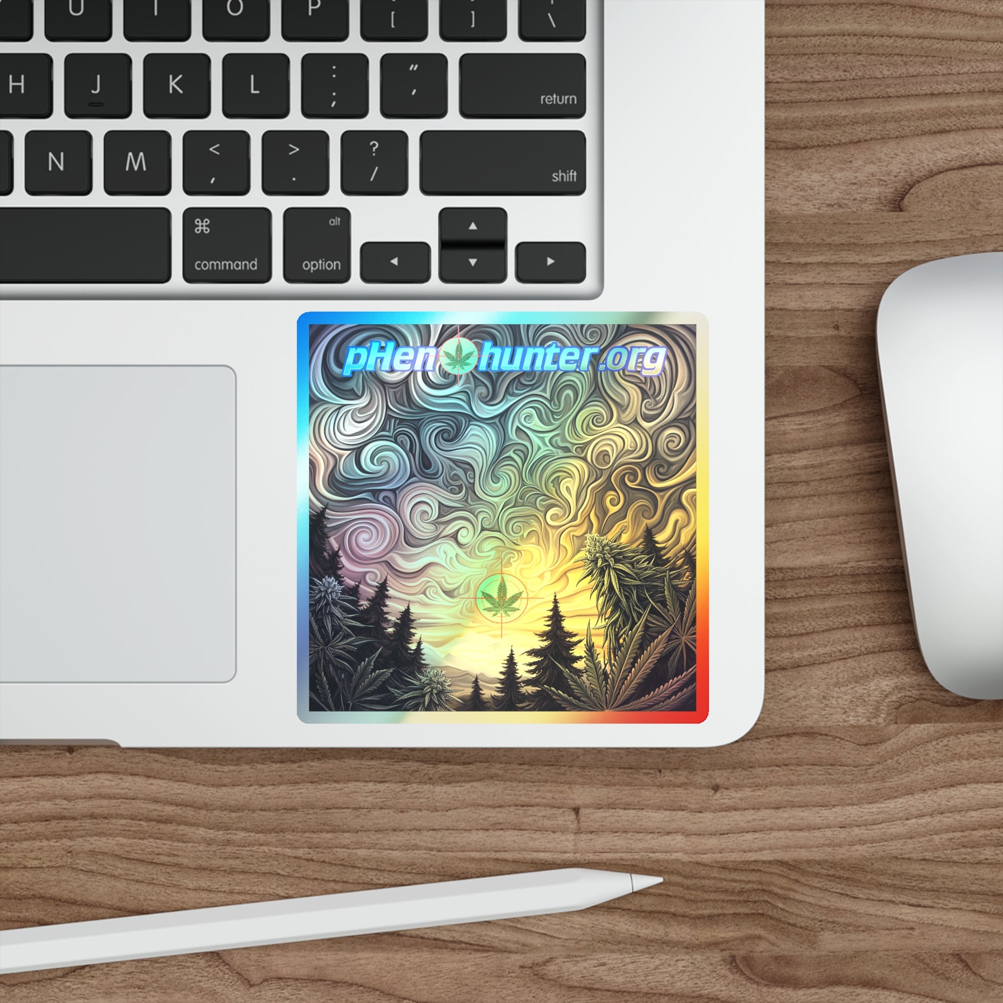 pH Die-Cut Sticker — Psychedelic Sunset
