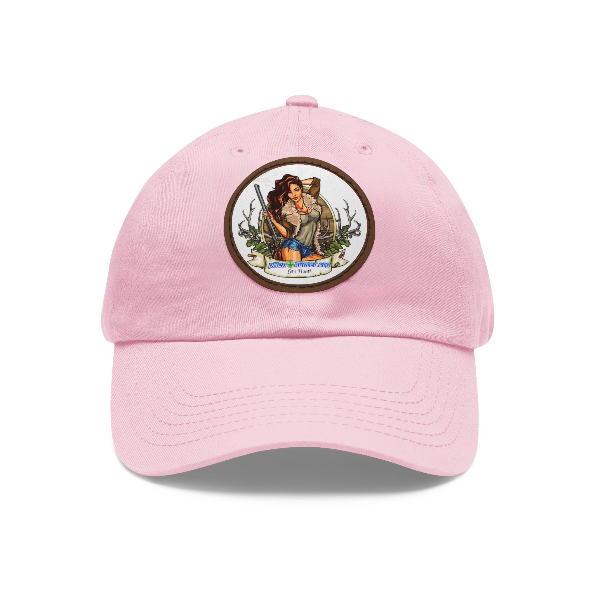 pH Let's Hunt hat with Leather Patch (Round)