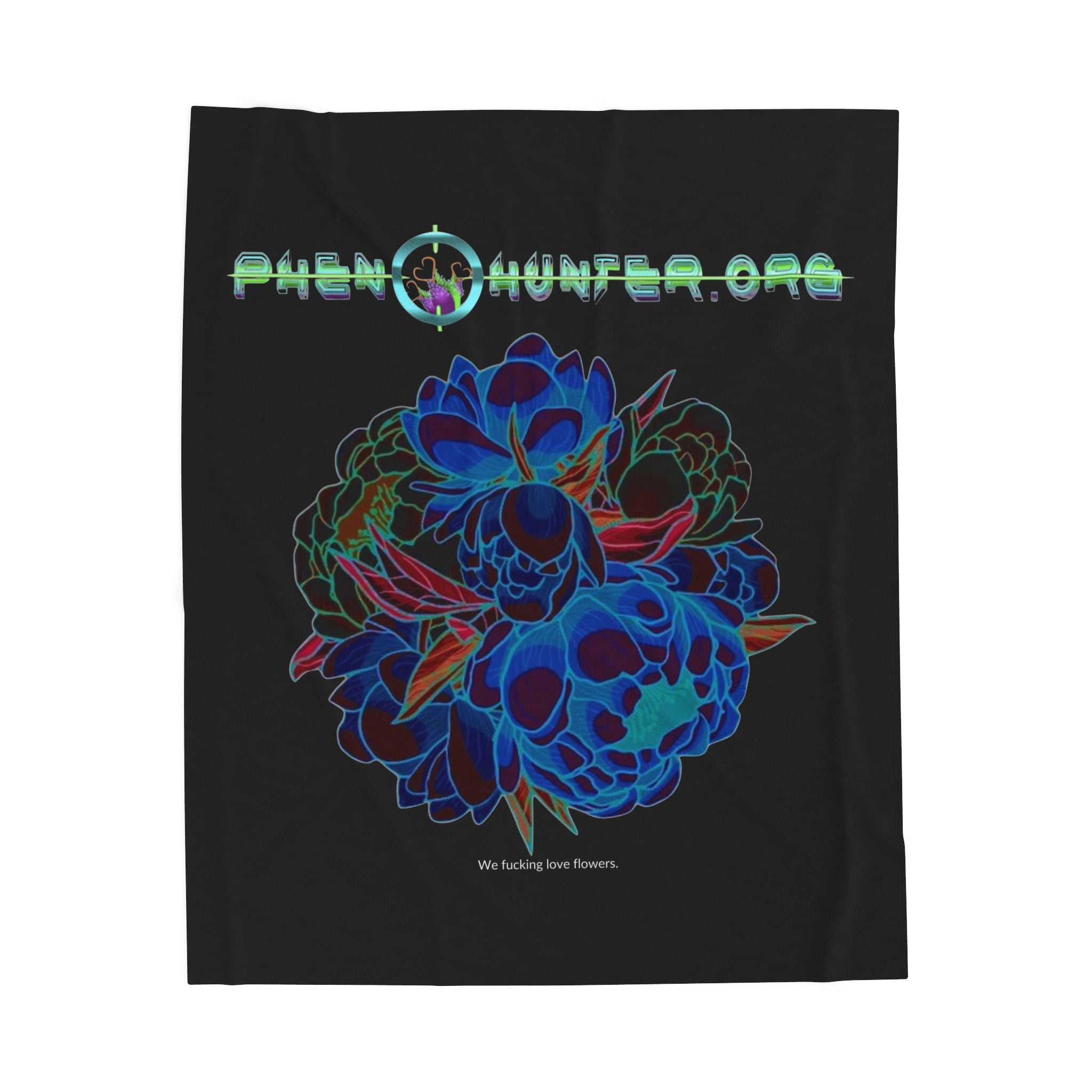 pH We Love Flowers Plush Blanket
