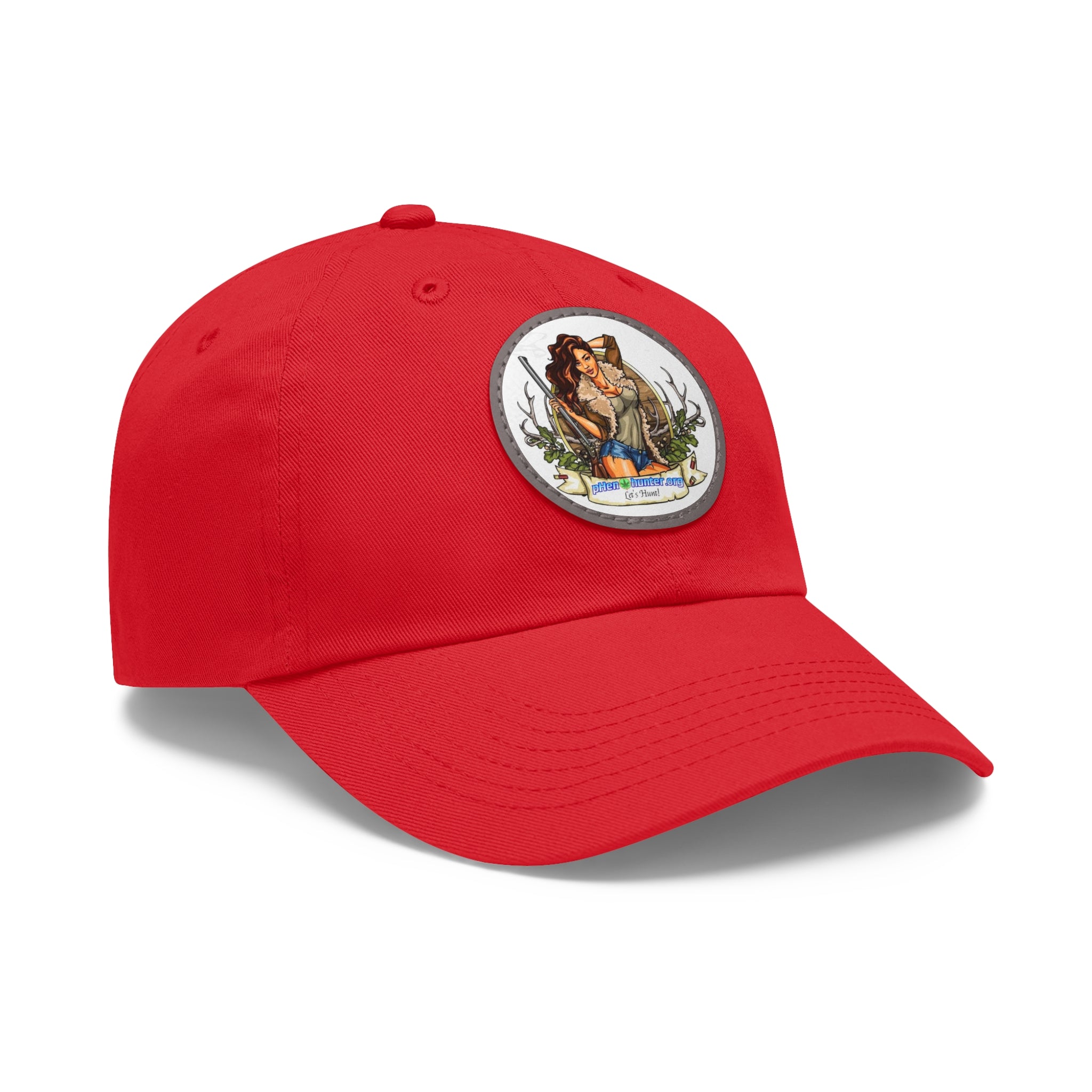 pH Let's Hunt hat with Leather Patch (Round)