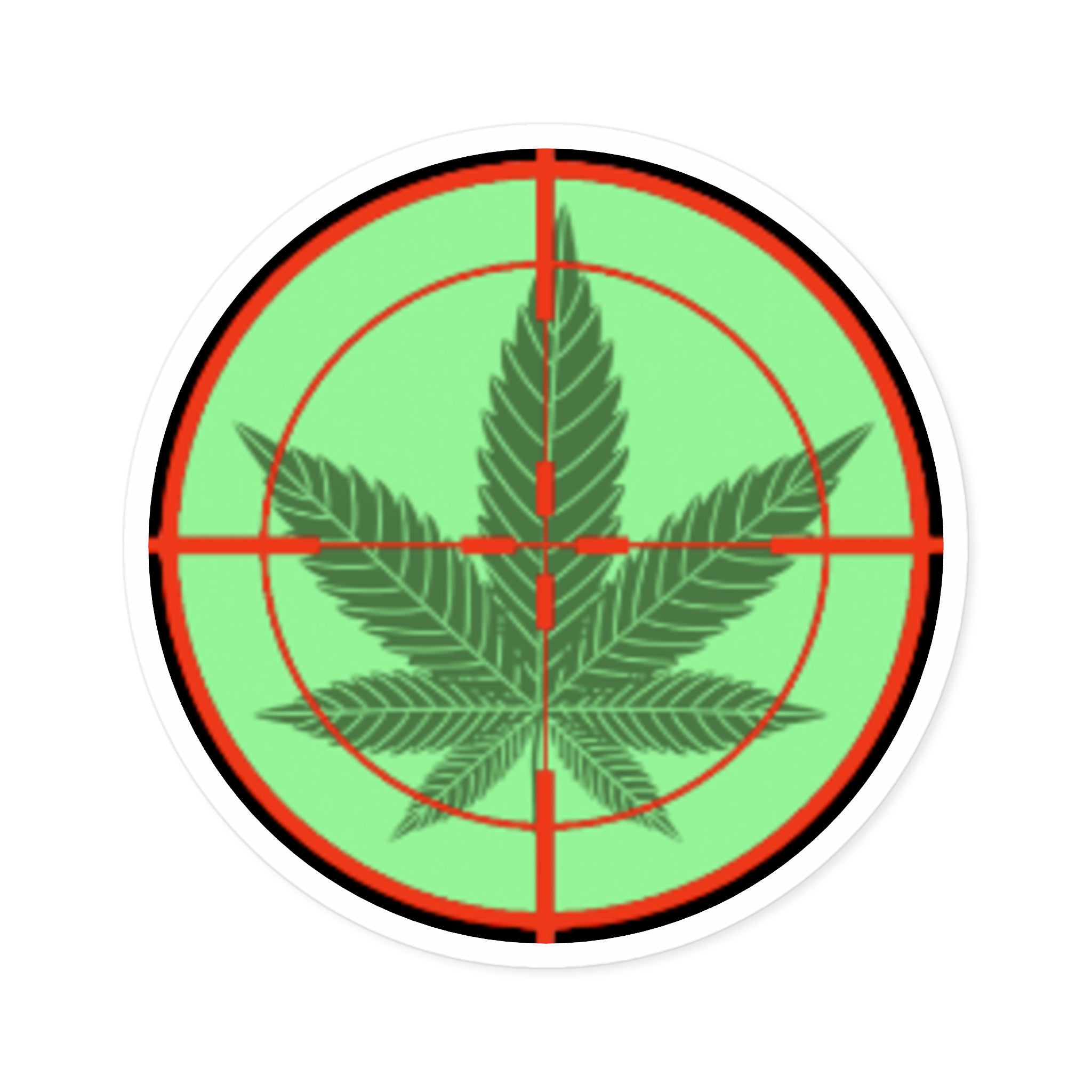 Round pH OG Crosshairs Sticker