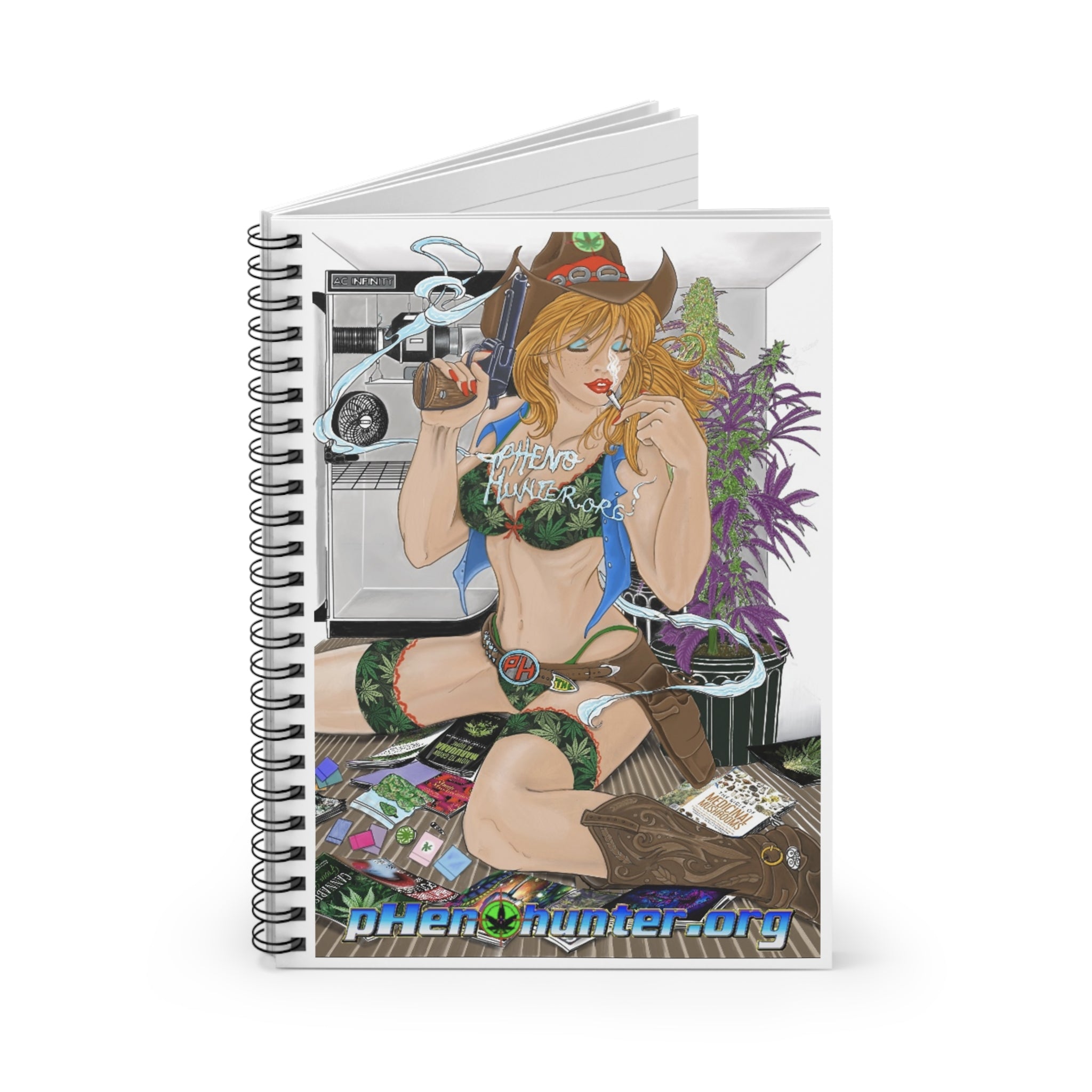 pHenohunter "2023 Art Contest Winner" Spiral Notebook White - Ruled Line