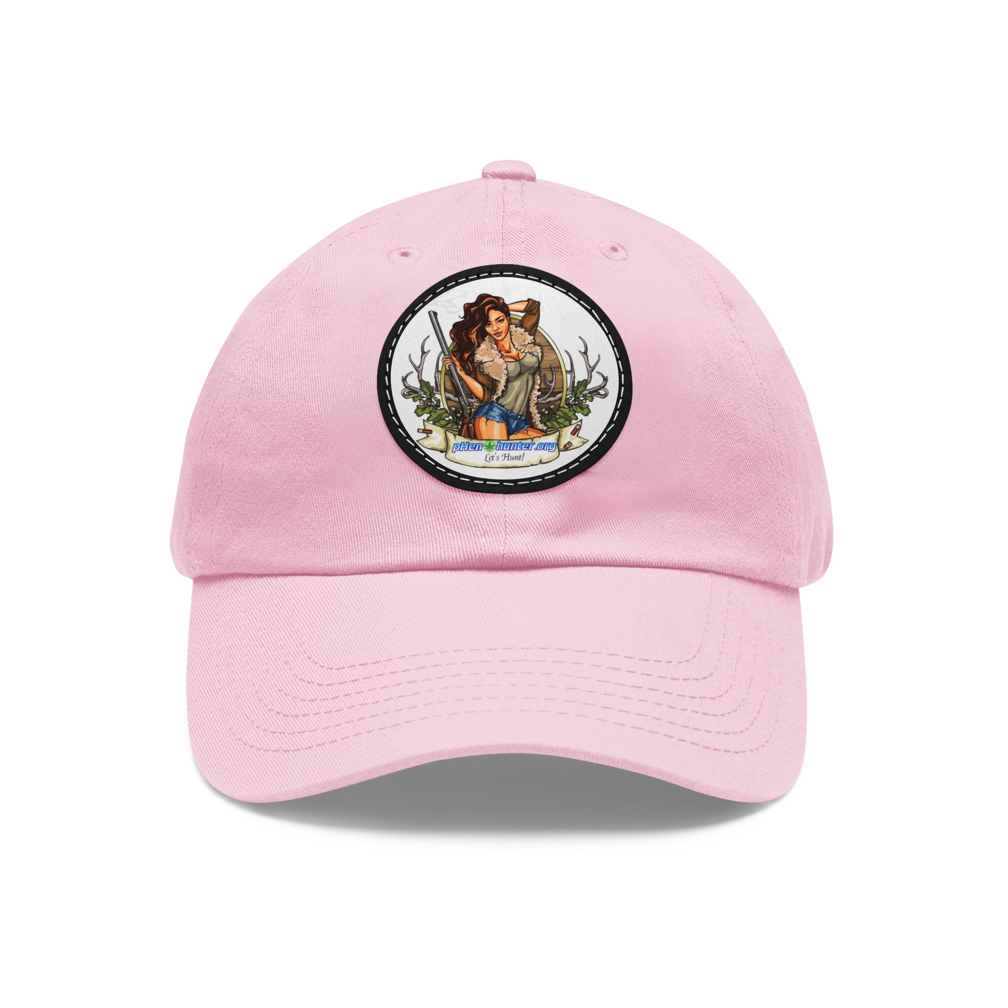 pH Let's Hunt hat with Leather Patch (Round)