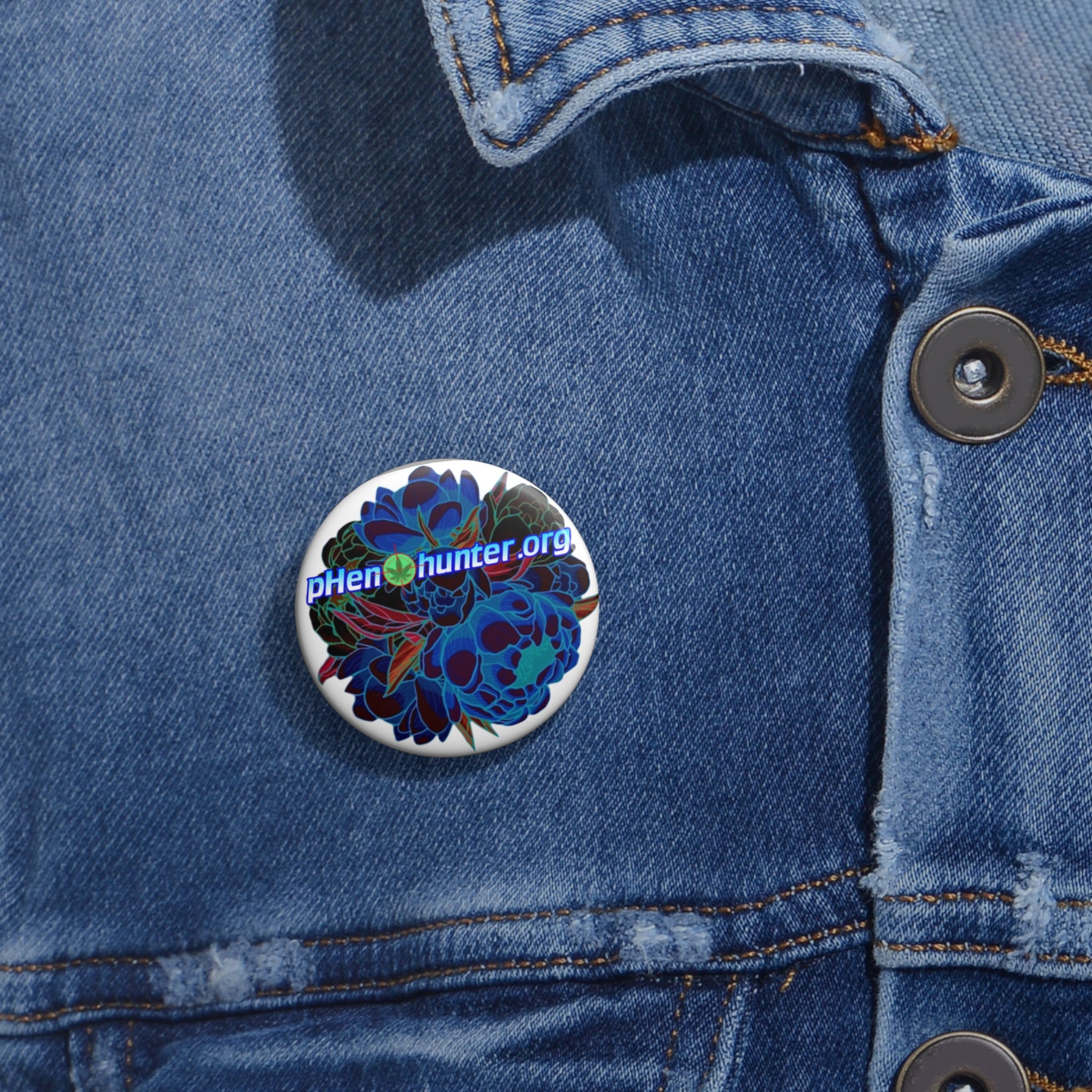 We love flowers Pin Buttons