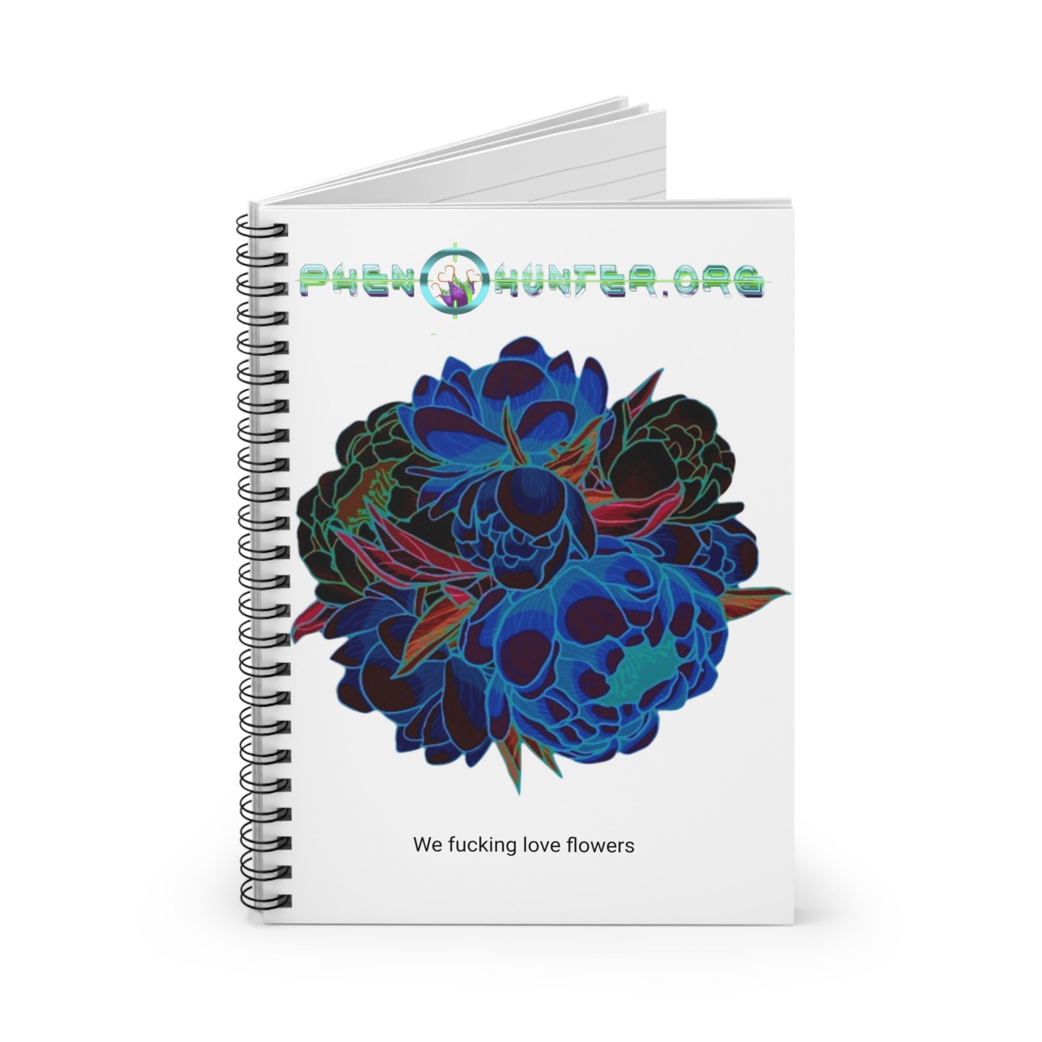 pHenohunter Spiral Notebook White - Ruled Line